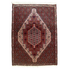 Handgefertigter Vintage Nain-Teppich im Nain-Stil 2,5' x 3.3', 1970er Jahre, 1C687