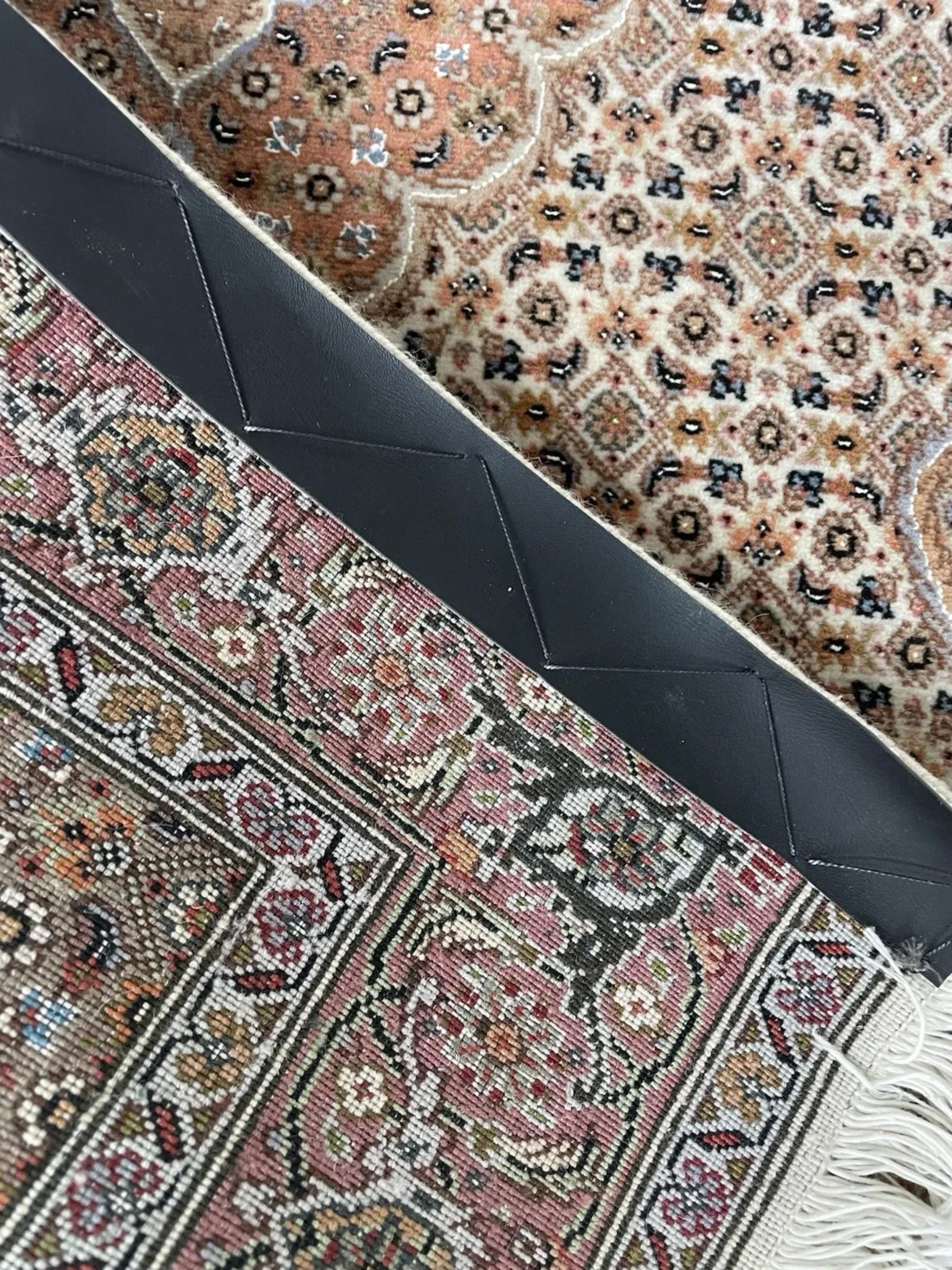 Français Paire de tapis persans Tabriz 50 Raj faits main, 2.7' x 4.1', 1970 - 1N114 en vente