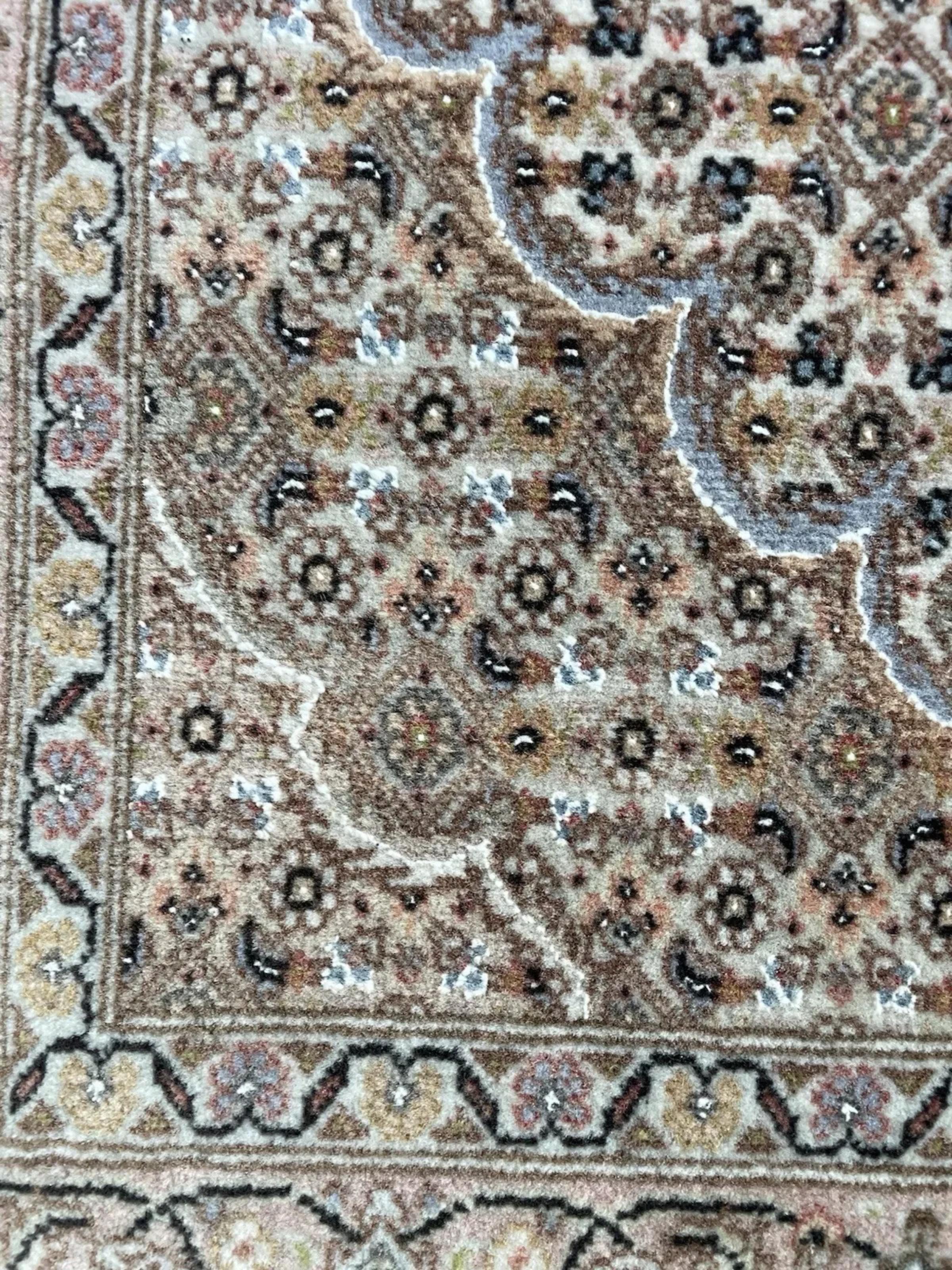 Paire de tapis persans Tabriz 50 Raj faits main, 2.7' x 4.1', 1970 - 1N114 Bon état - En vente à Bordeaux, FR