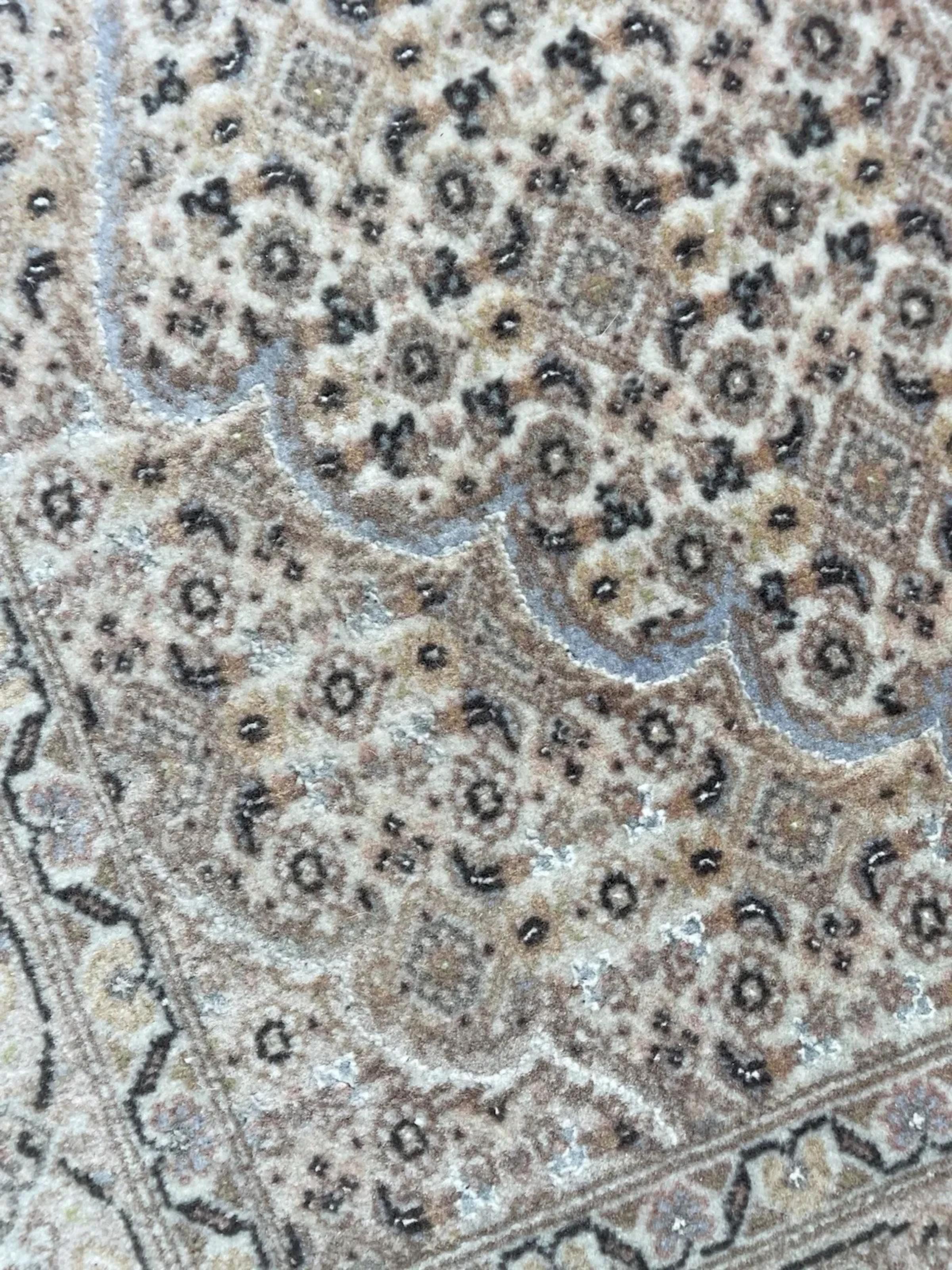 Laine Paire de tapis persans Tabriz 50 Raj faits main, 2.7' x 4.1', 1970 - 1N114 en vente