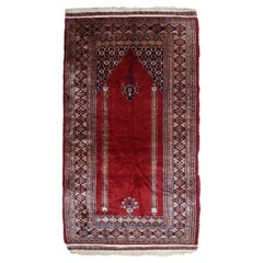 Tappeto Lahore pakistano vintage fatto a mano, anni '60, 1C806