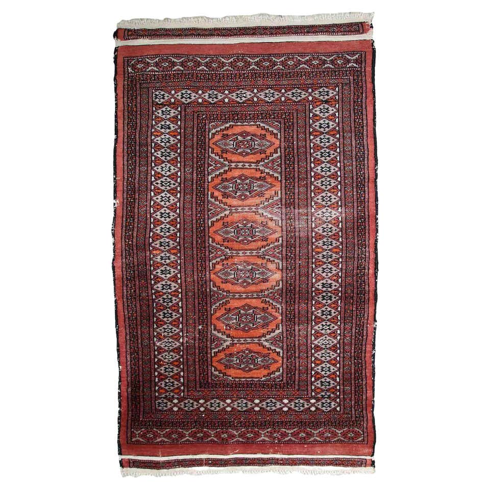 Handmade Vintage Pakistani Lahore Rug, 1950s, 1C391 For Sale at 1stDibs ...