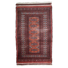 Tappeto Lahore pakistano vintage fatto a mano, anni '60, 1C807