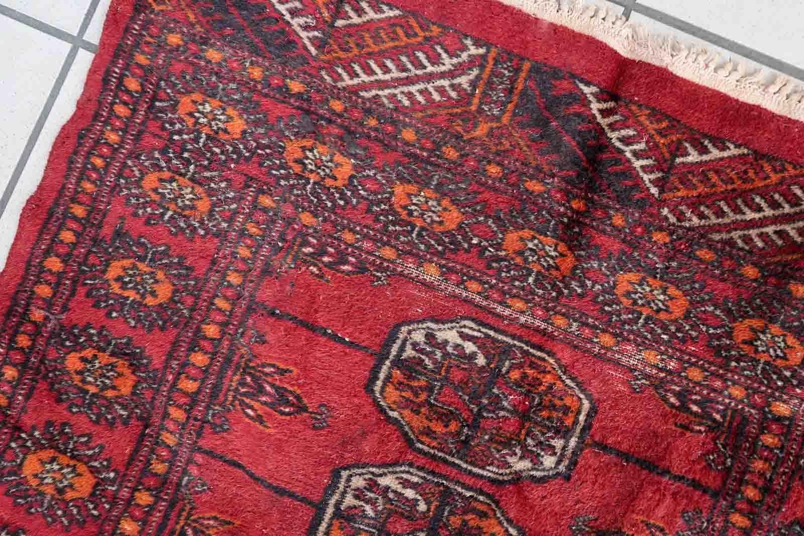 Handgefertigter pakistanischer Lahore-Teppich, 1970er Jahre, 1C965 im Angebot 3