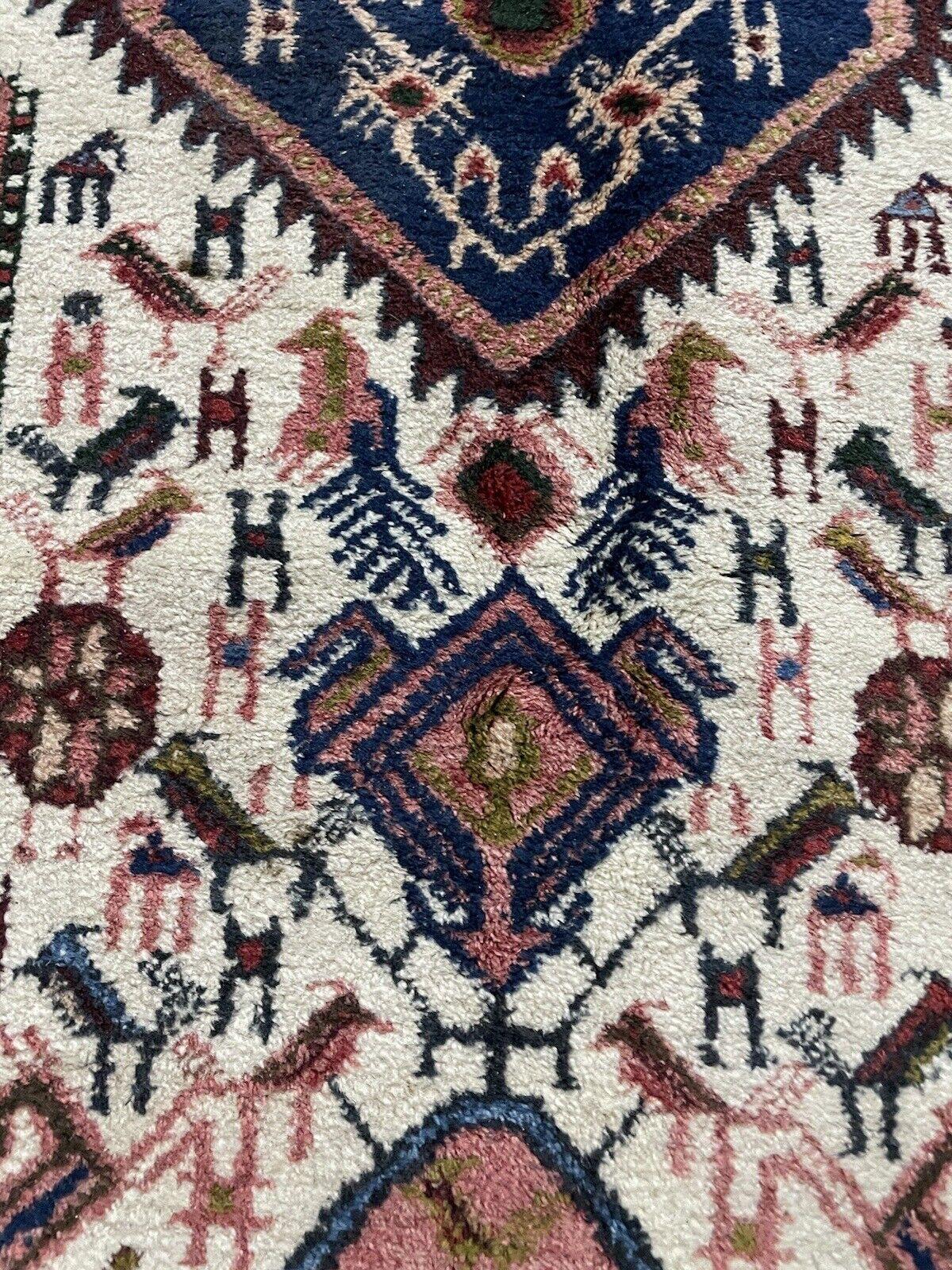 Handgefertigter persischer Afshar-Teppich 5' x 6,7', 1970er Jahre - 1N61 (Ende des 20. Jahrhunderts) im Angebot