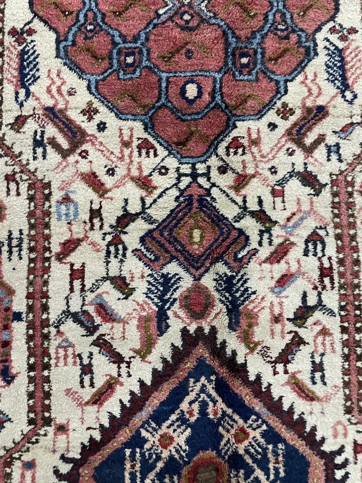 Handgefertigter persischer Afshar-Teppich 5' x 6,7', 1970er Jahre - 1N61 (Wolle) im Angebot