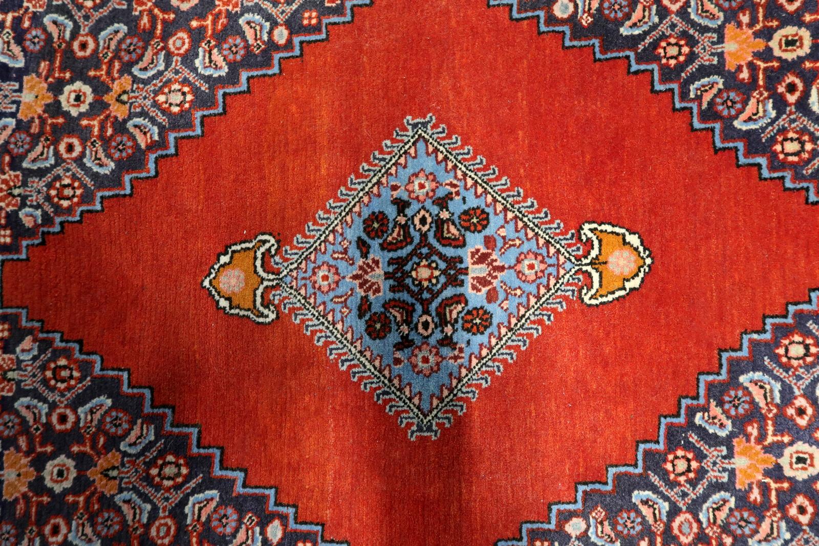 Tappeto persiano vintage Bidjar fatto a mano 2,2' x 2,8', anni '50 - 1C1077 In condizioni buone in vendita a Bordeaux, FR