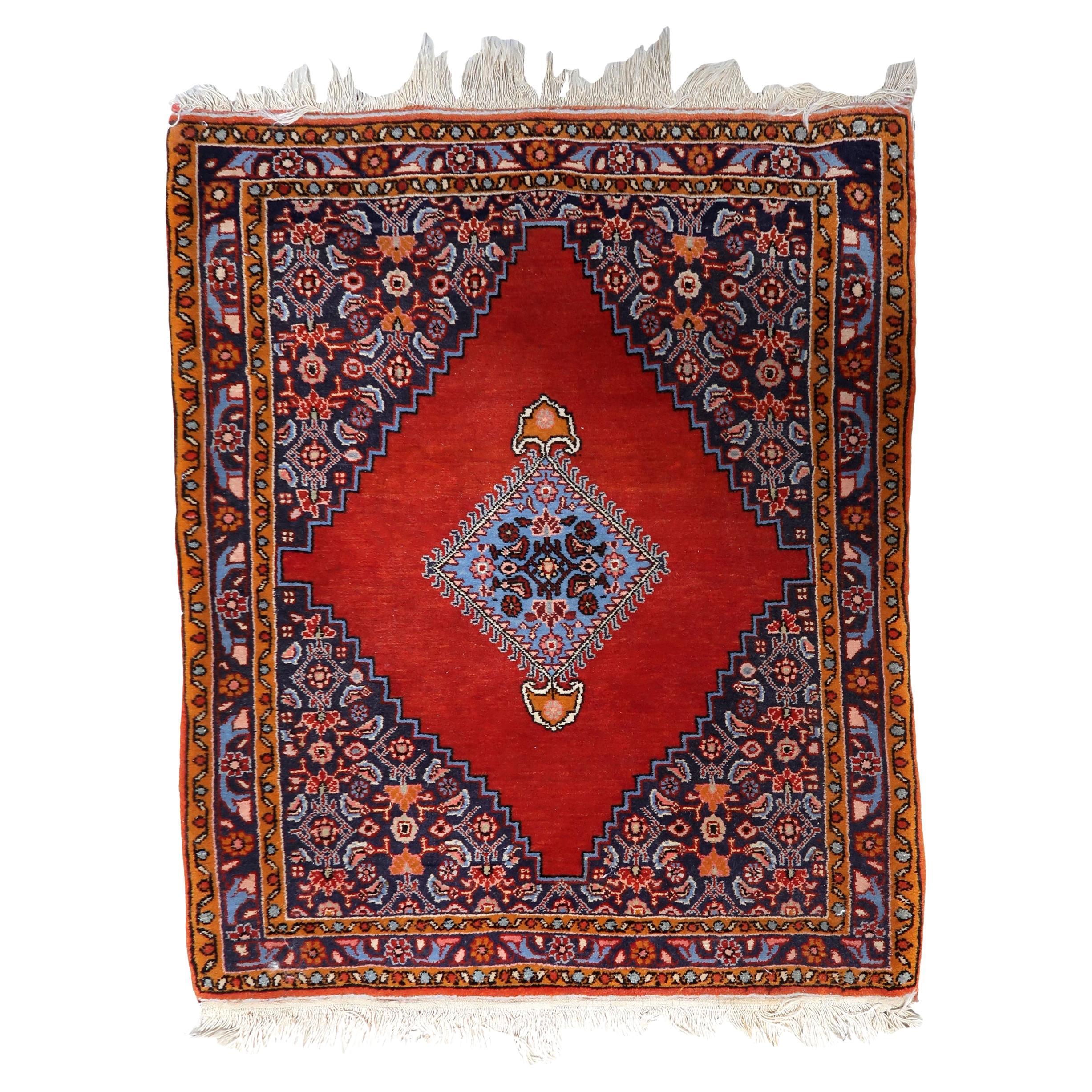 Tappeto persiano vintage Bidjar fatto a mano 2,2
 x 2,8
, anni 
50 - 1C1077 in vendita