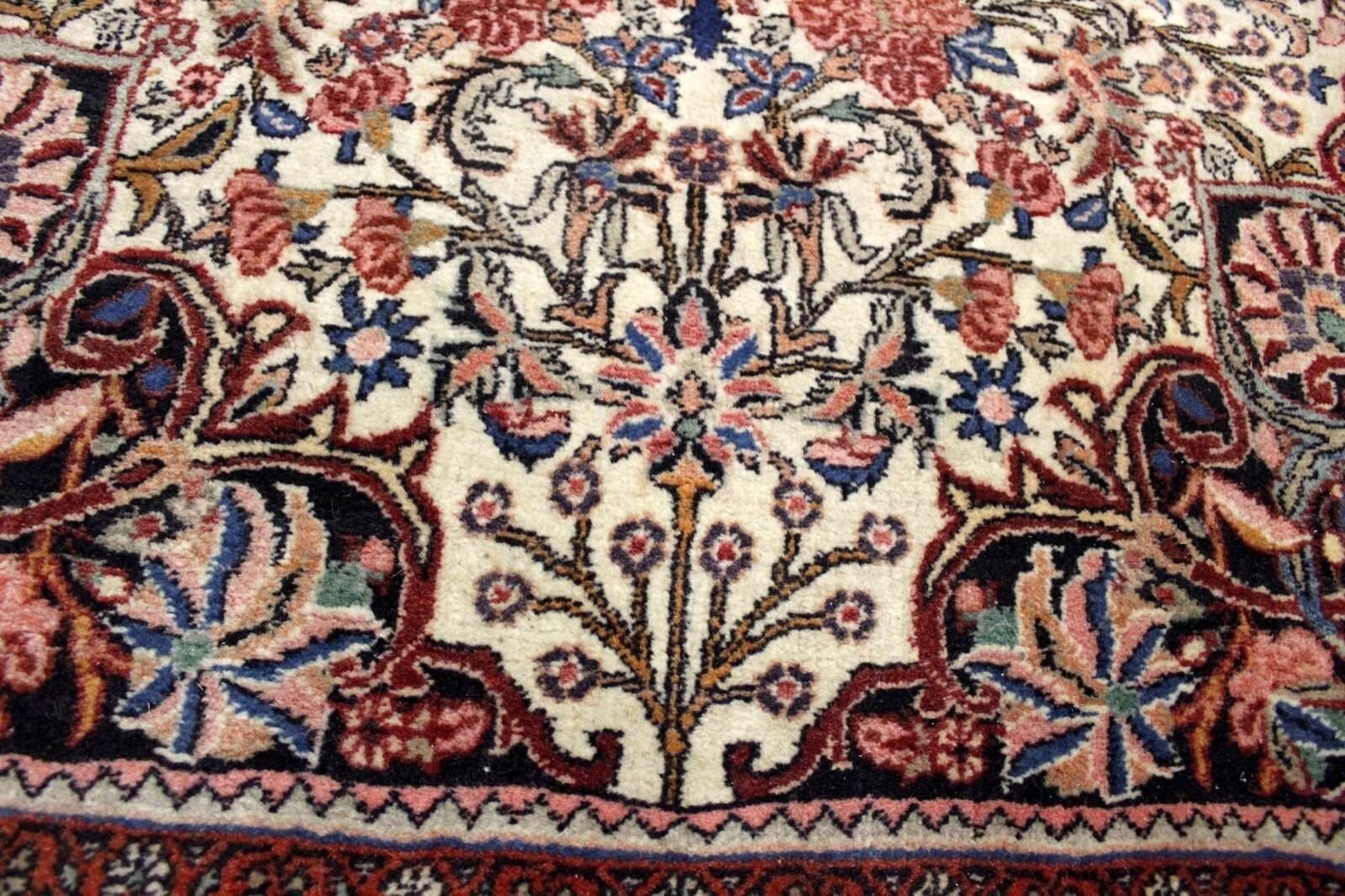 Handgefertigter persischer Bidjar-Teppich im Vintage-Stil, 165 x 102 cm, 1950er Jahre - 1K03 (Handgeknüpft) im Angebot