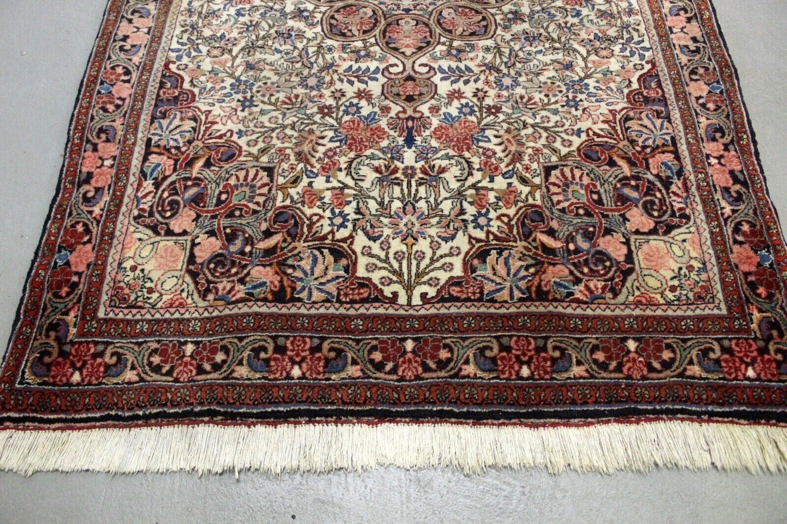 Handgefertigter persischer Bidjar-Teppich im Vintage-Stil, 165 x 102 cm, 1950er Jahre - 1K03 im Zustand „Gut“ im Angebot in Bordeaux, FR