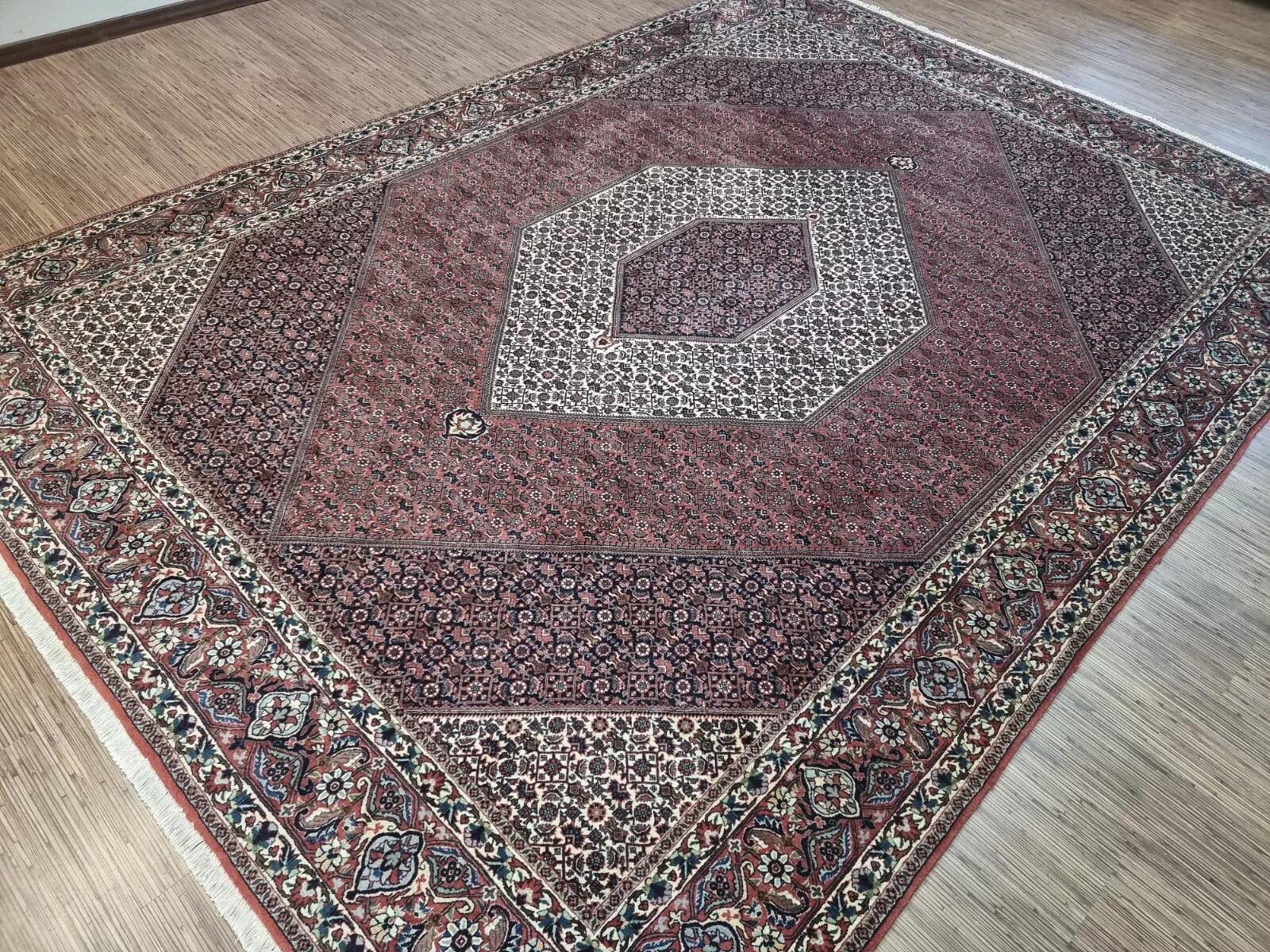 Handgefertigter persischer Bidjar-Teppich im Vintage-Stil 8,3' x 11,4' 1970er Jahre - 1D196 im Angebot 4