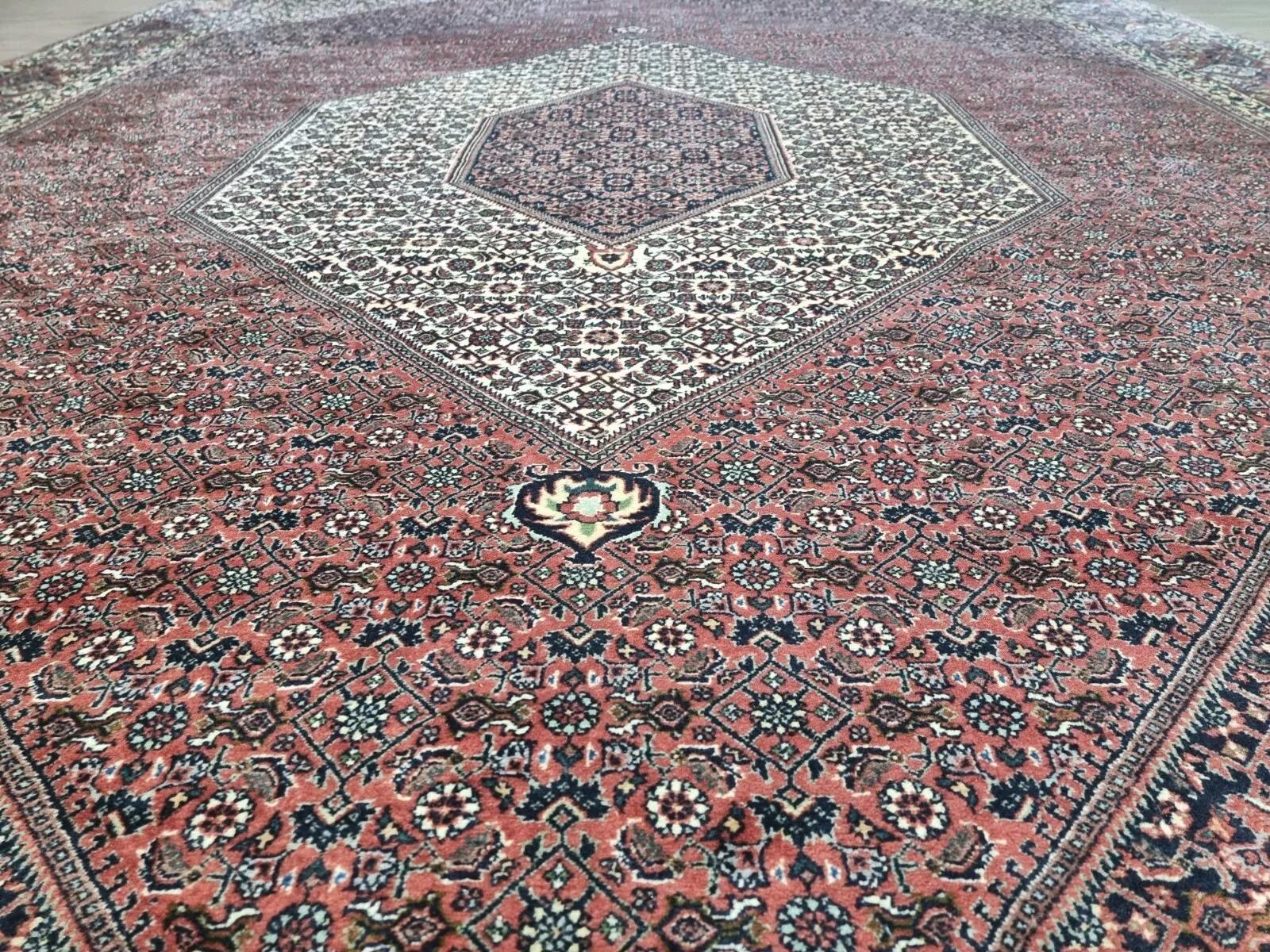 Handgefertigter persischer Bidjar-Teppich im Vintage-Stil 8,3' x 11,4' 1970er Jahre - 1D196 im Angebot 5