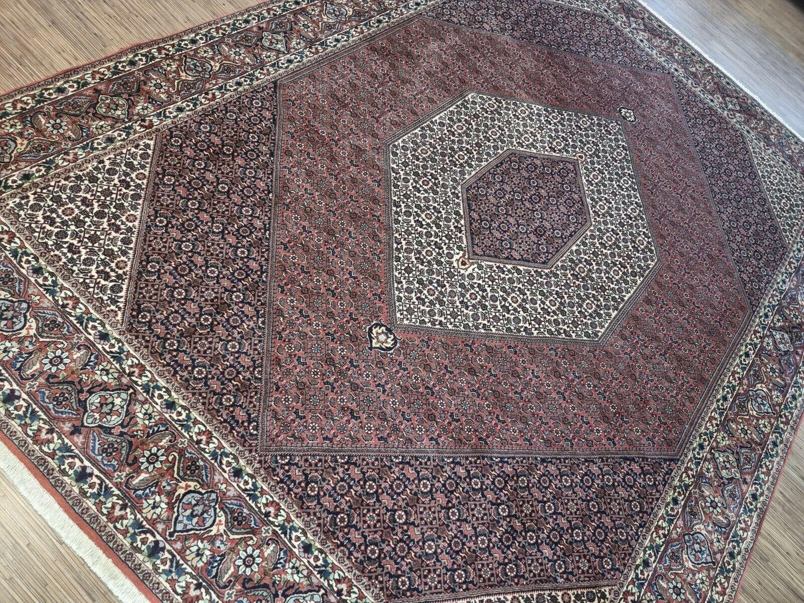 Handgefertigter persischer Bidjar-Teppich im Vintage-Stil 8,3' x 11,4' 1970er Jahre - 1D196 im Angebot 6