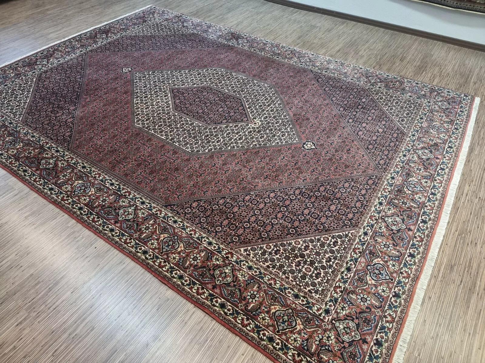 Handgefertigter persischer Bidjar-Teppich im Vintage-Stil 8,3' x 11,4' 1970er Jahre - 1D196 im Angebot 2