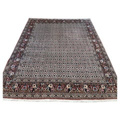 Handmade Vintage Persian Bidjar Rug 8.3' x 9.9' 1980s - 1D151