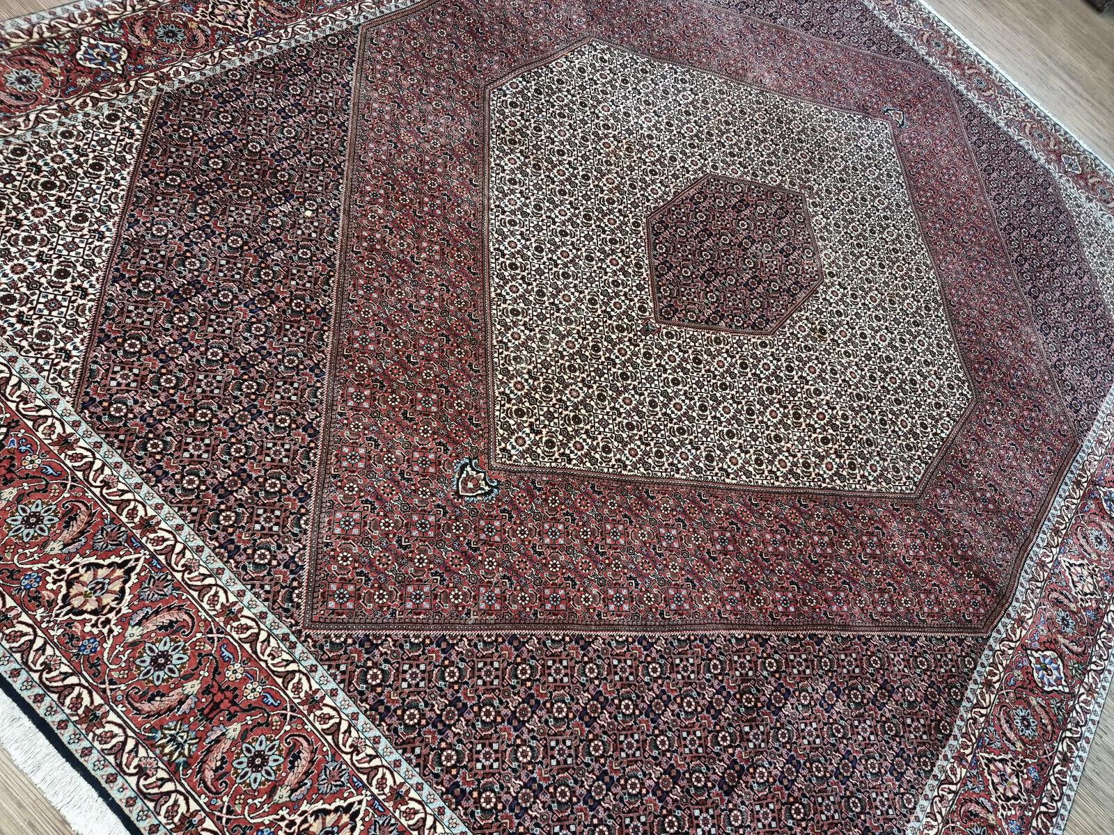 Handgefertigter persischer Bidjar-Teppich im Vintage-Stil 9,8' x 12,9' 1970er Jahre - 1D187 im Angebot 6