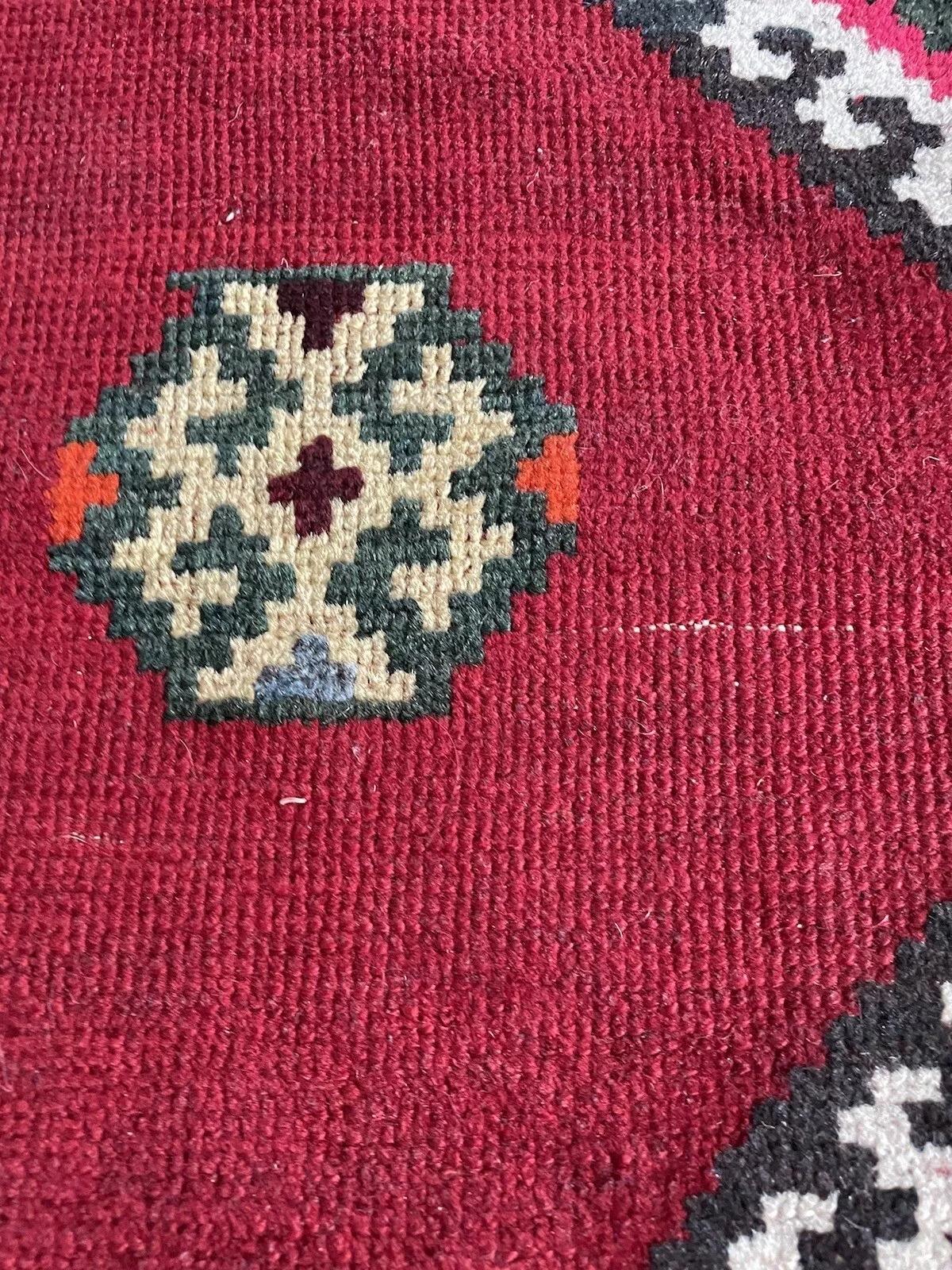 Handgefertigter alter persischer Gabbeh-Teppich 3,5' x 6,7', 1960er Jahre - 1N54 im Angebot 5