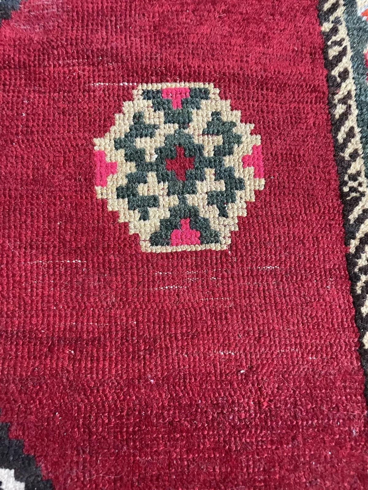 Handgefertigter alter persischer Gabbeh-Teppich 3,5' x 6,7', 1960er Jahre - 1N54 (Wolle) im Angebot
