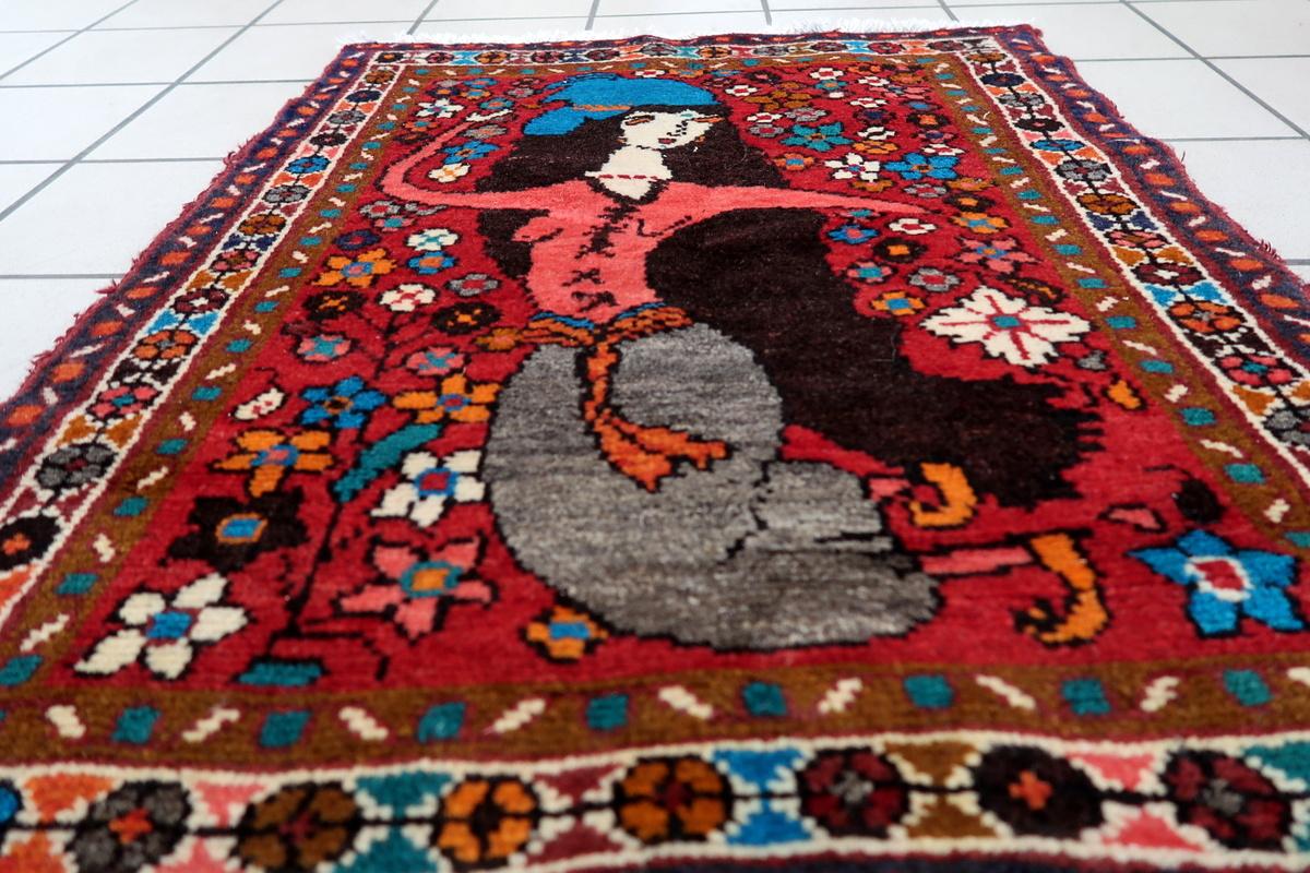 Handmade Vintage Persian Hamadan Rug 2.3' x 2.9' 1970s - 1С1161 For Sale 4