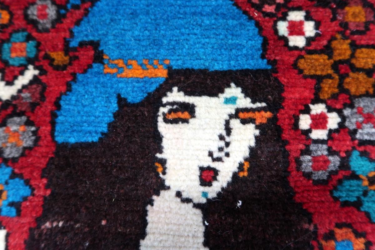 Late 20th Century Handmade Vintage Persian Hamadan Rug 2.3' x 2.9' 1970s - 1С1161 For Sale