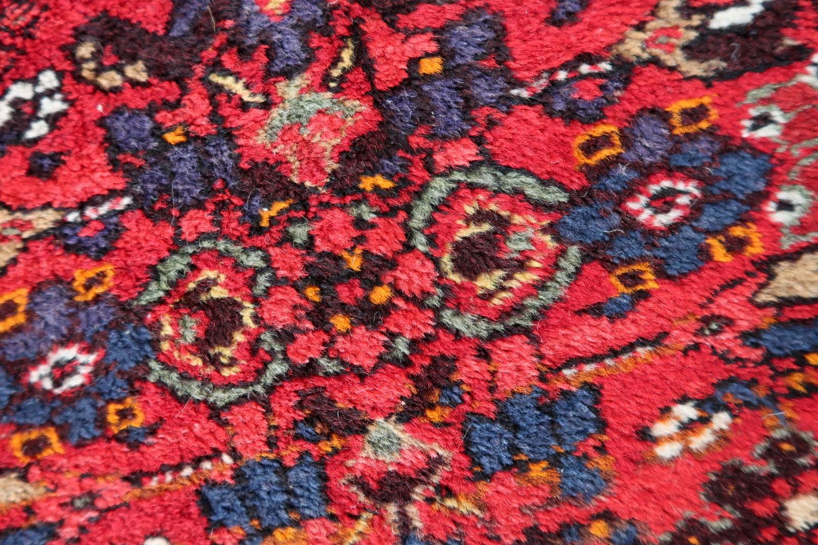 Tappeto persiano Hamadan vintage fatto a mano 3,3' x 4,6' anni '70 - 1С1170 in vendita 4
