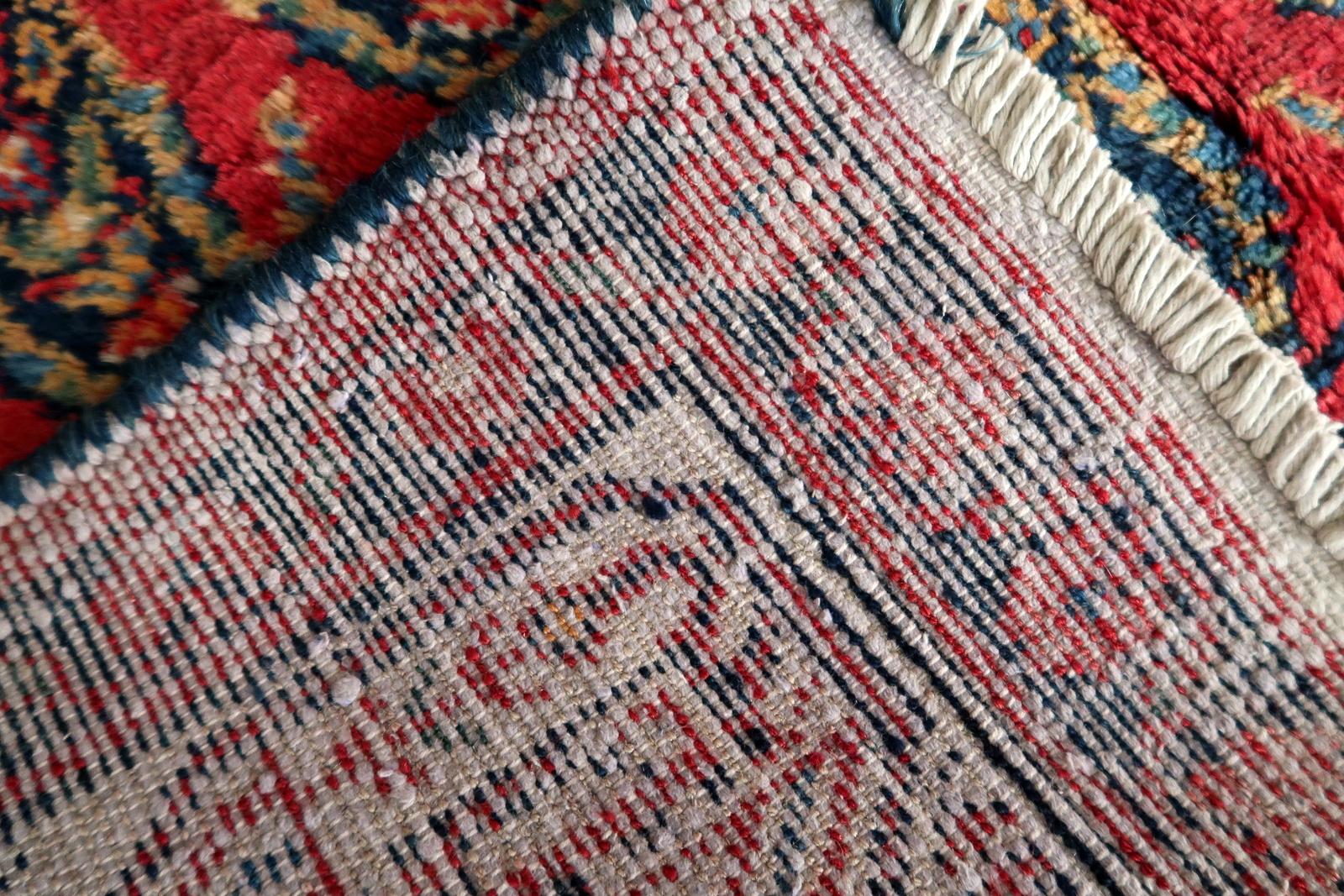 Handmade Vintage Persian Hamadan Rug 4.6' x 6.11, 1960s - 1C1179 For Sale 5