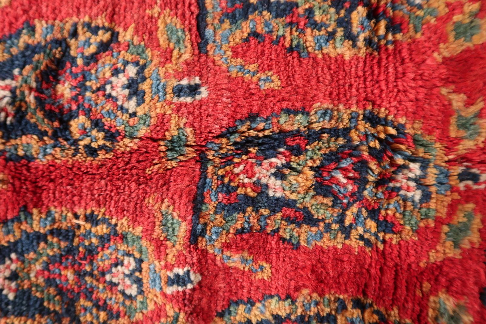 Wool Handmade Vintage Persian Hamadan Rug 4.6' x 6.11, 1960s - 1C1179 For Sale