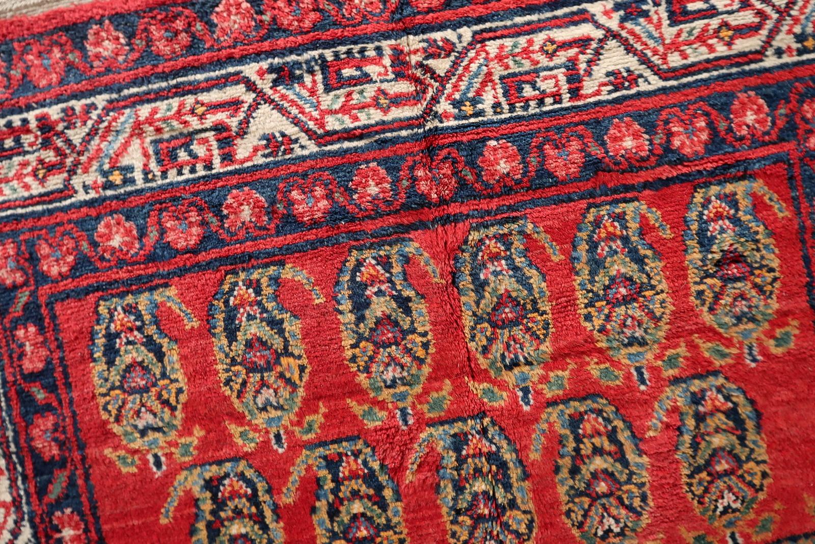 Handmade Vintage Persian Hamadan Rug 4.6' x 6.11, 1960s - 1C1179 For Sale 2