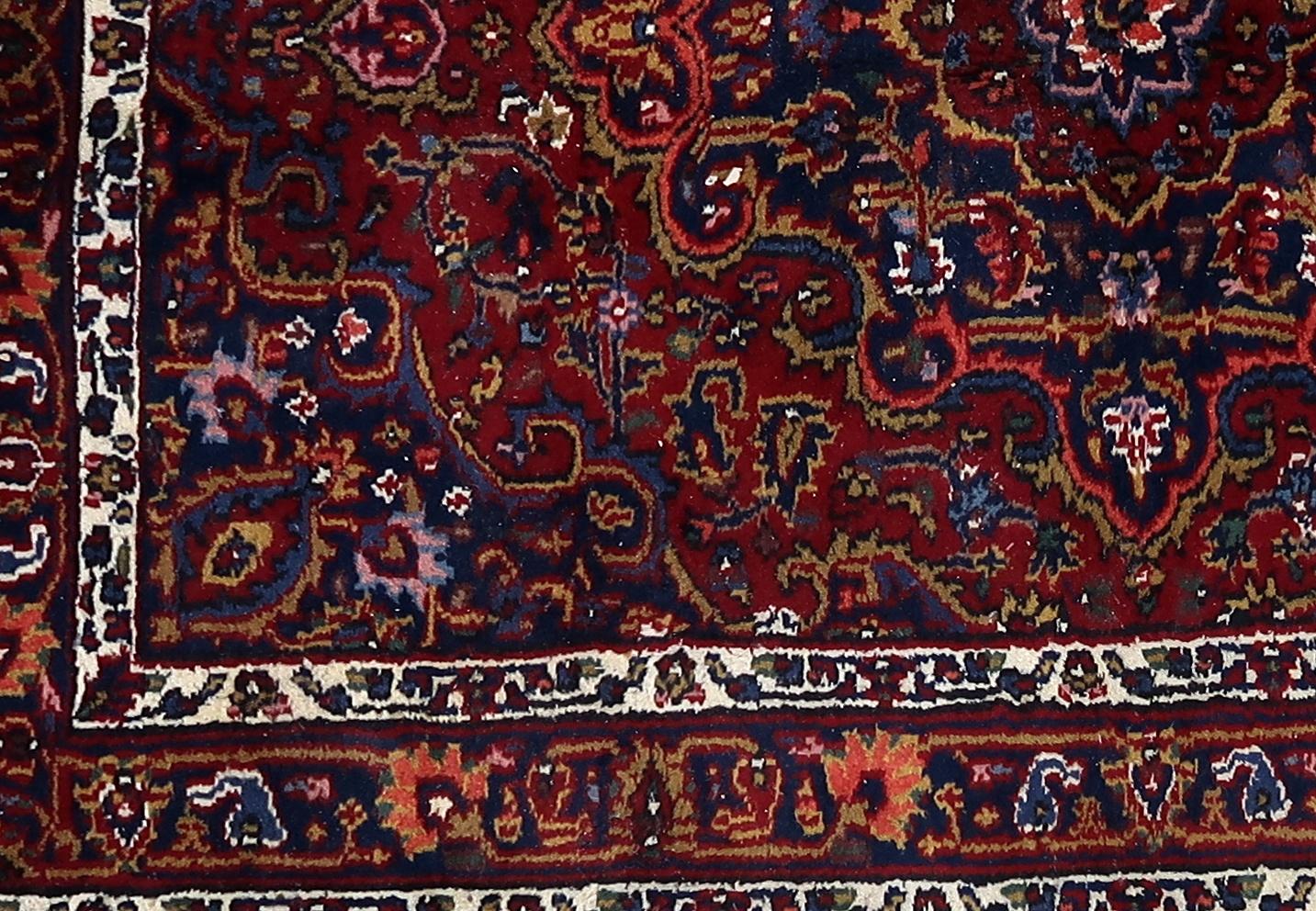 Handgefertigte Vintage persischen Hamadan Teppich 4,8 'x 6,6' 1970er Jahre - 1С1167 (Handgeknüpft) im Angebot