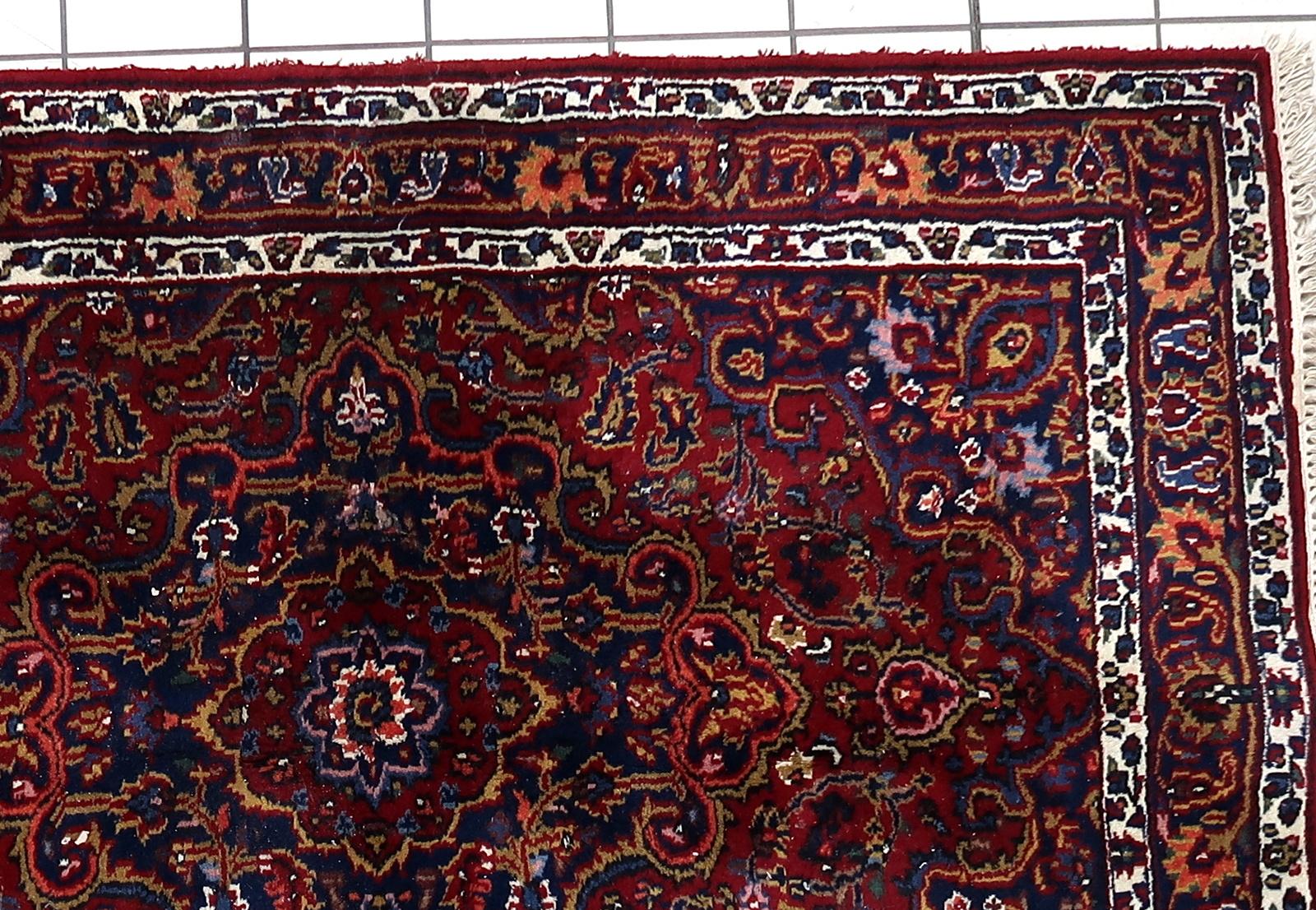 Handgefertigte Vintage persischen Hamadan Teppich 4,8 'x 6,6' 1970er Jahre - 1С1167 (Ende des 20. Jahrhunderts) im Angebot