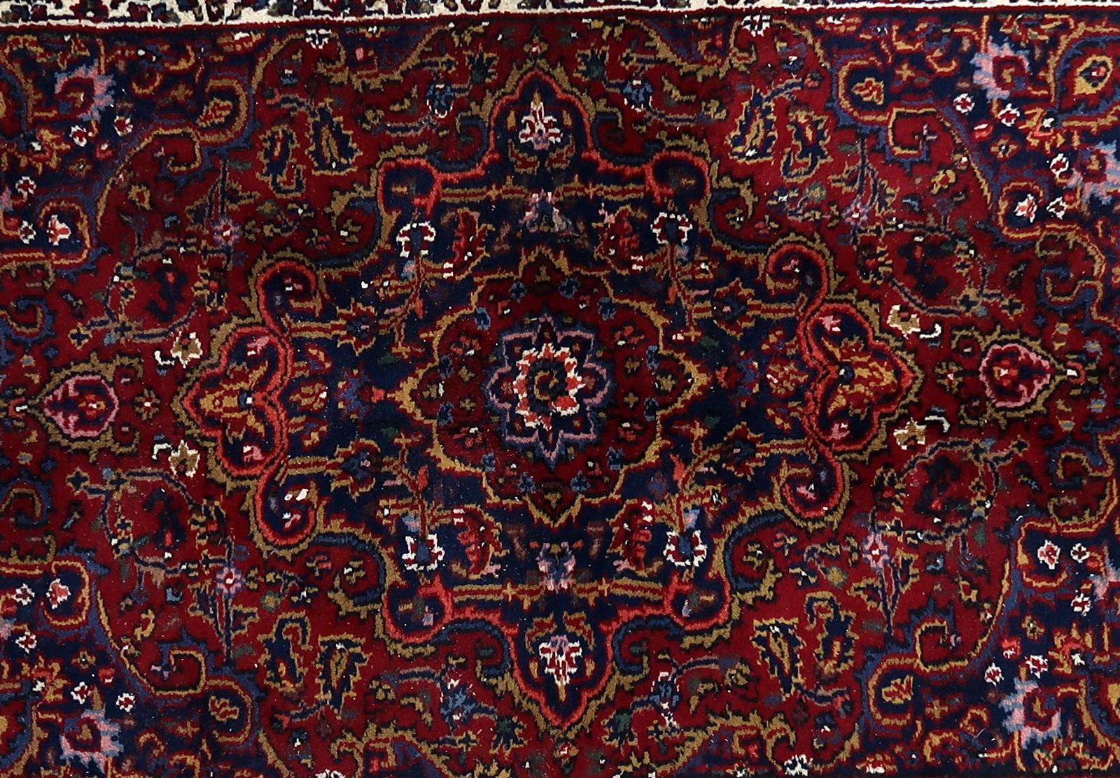 Handgefertigte Vintage persischen Hamadan Teppich 4,8 'x 6,6' 1970er Jahre - 1С1167 (Wolle) im Angebot
