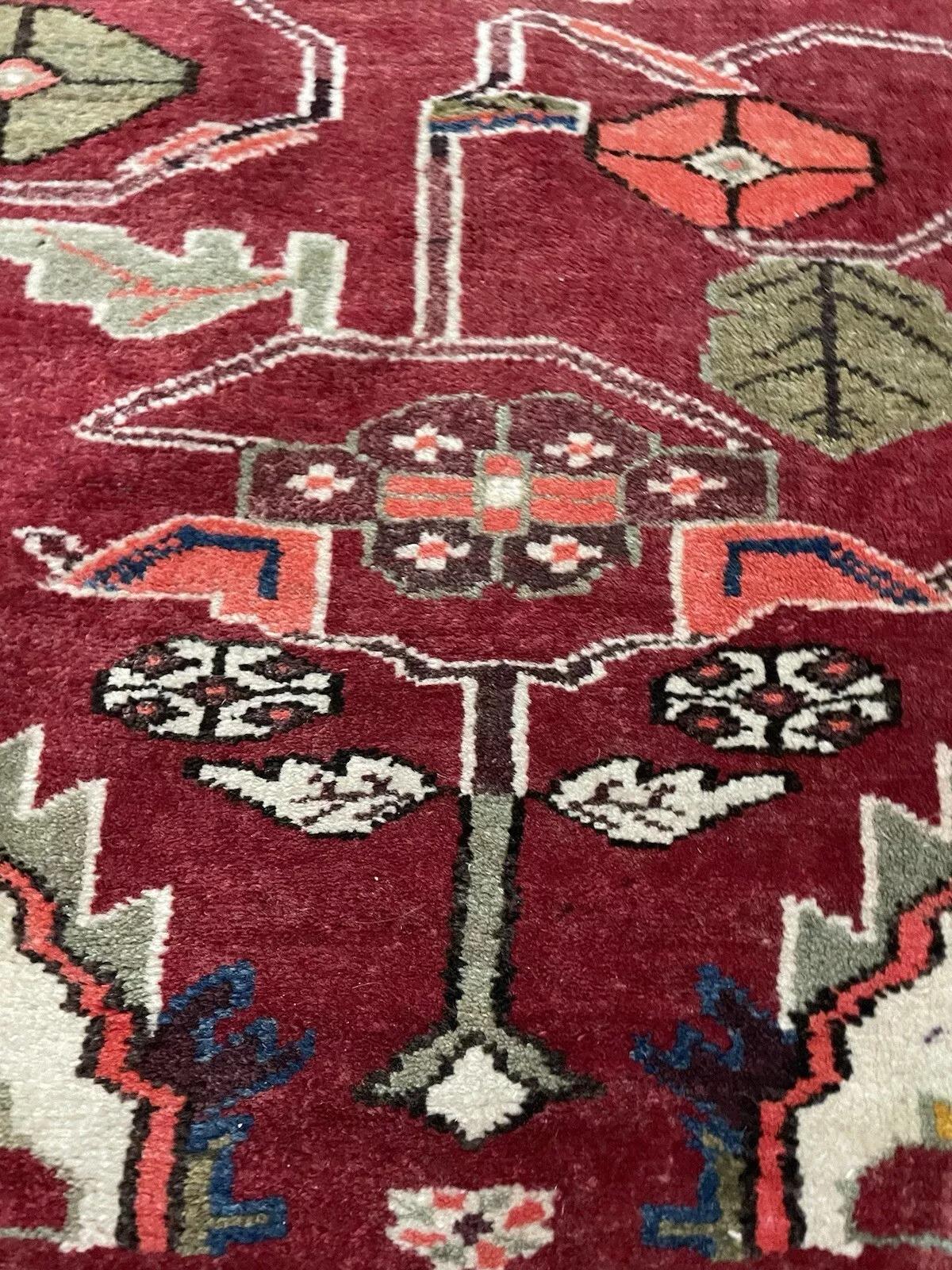 Tappeto persiano vintage Hamadan fatto a mano 5' x 7.2', anni '70 - 1N71 in vendita 5