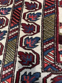 Handmade Vintage Persian Hamadan Rug 5' x 7.2', 1970s - 1N71
