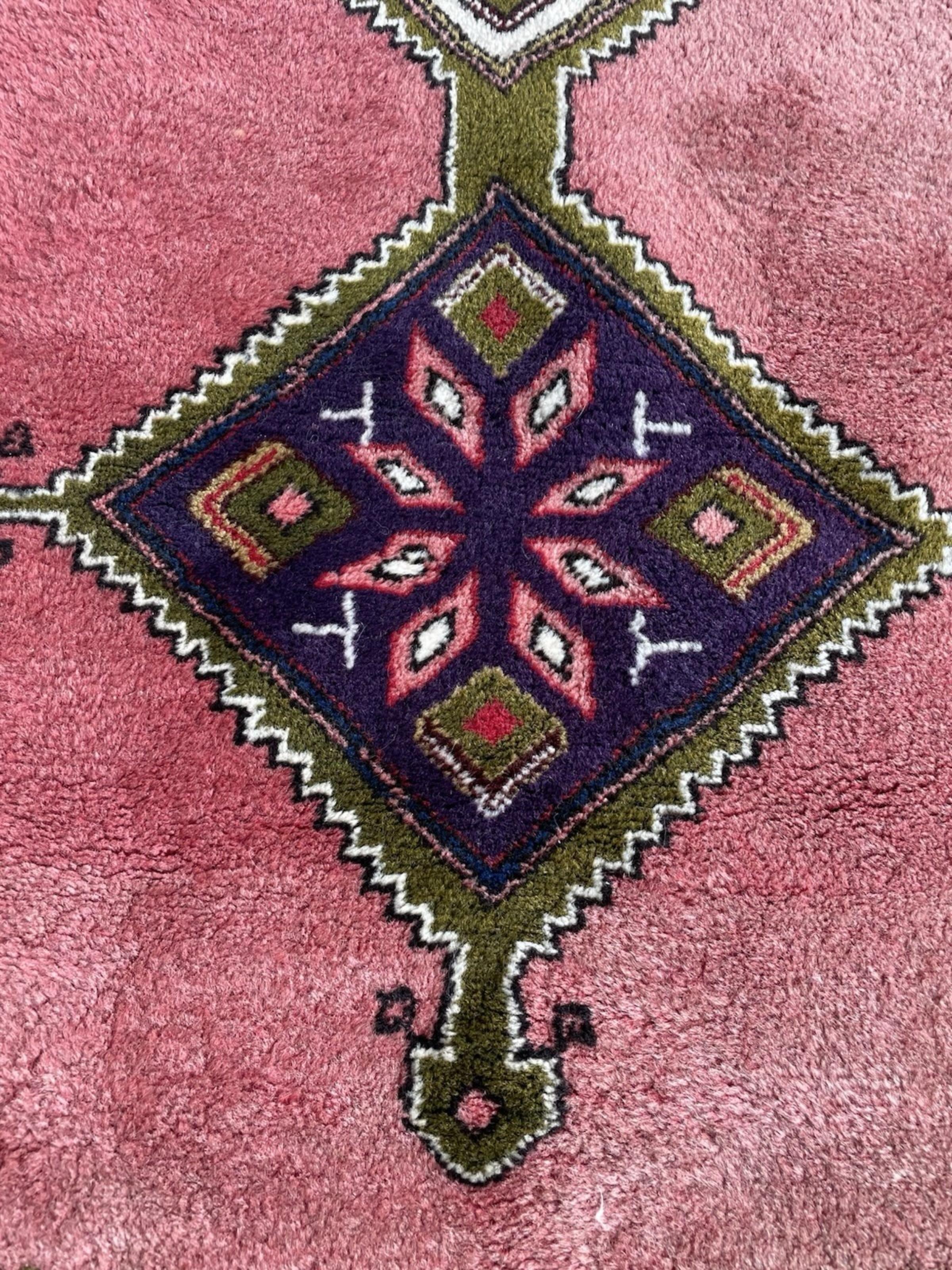 Alfombra persa hamadán vintage hecha a mano de 1,5 x 2,5 m, años 50 - 1N110 en venta 3