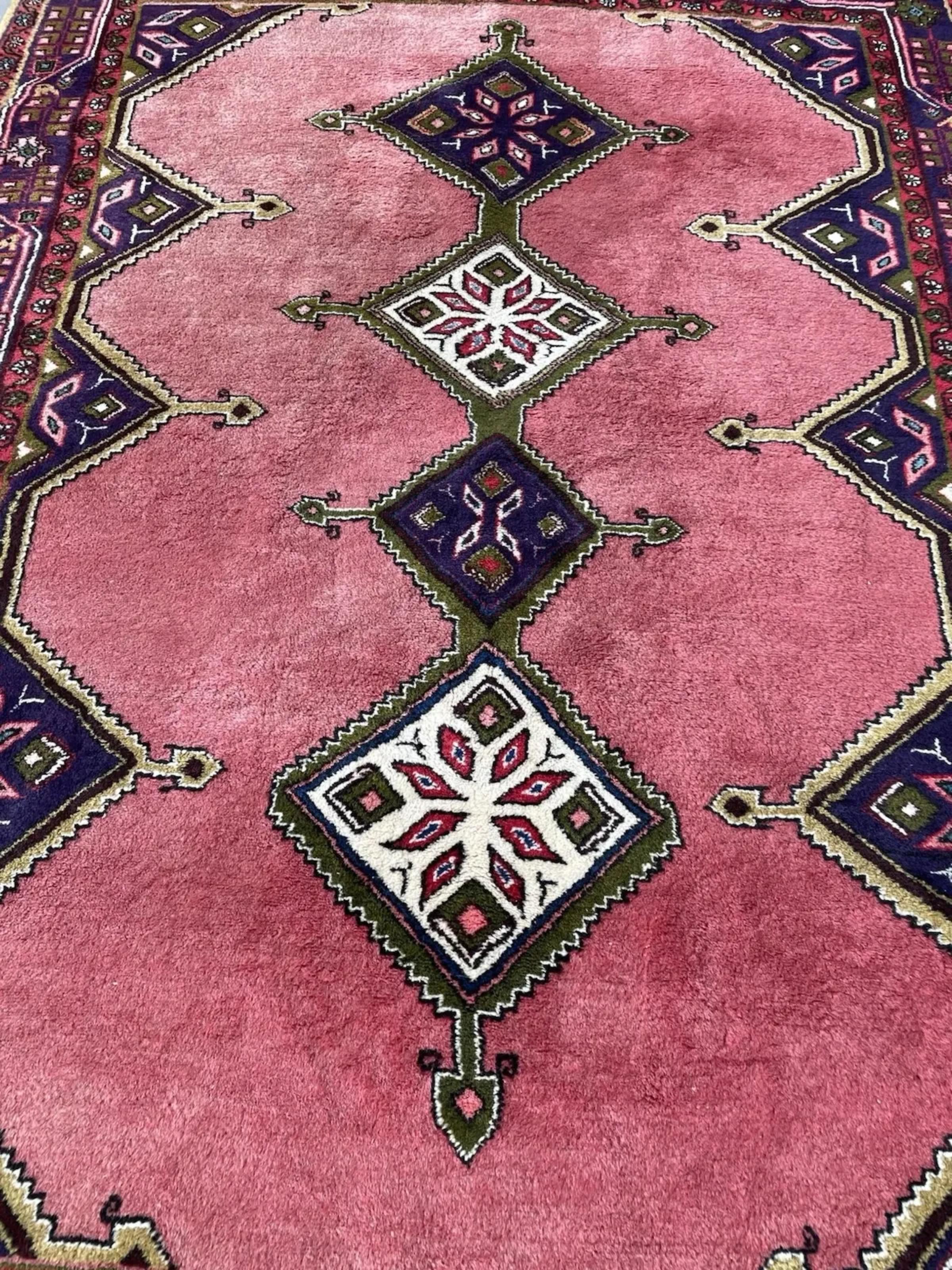 Alfombra persa hamadán vintage hecha a mano de 1,5 x 2,5 m, años 50 - 1N110 Anudado a mano en venta