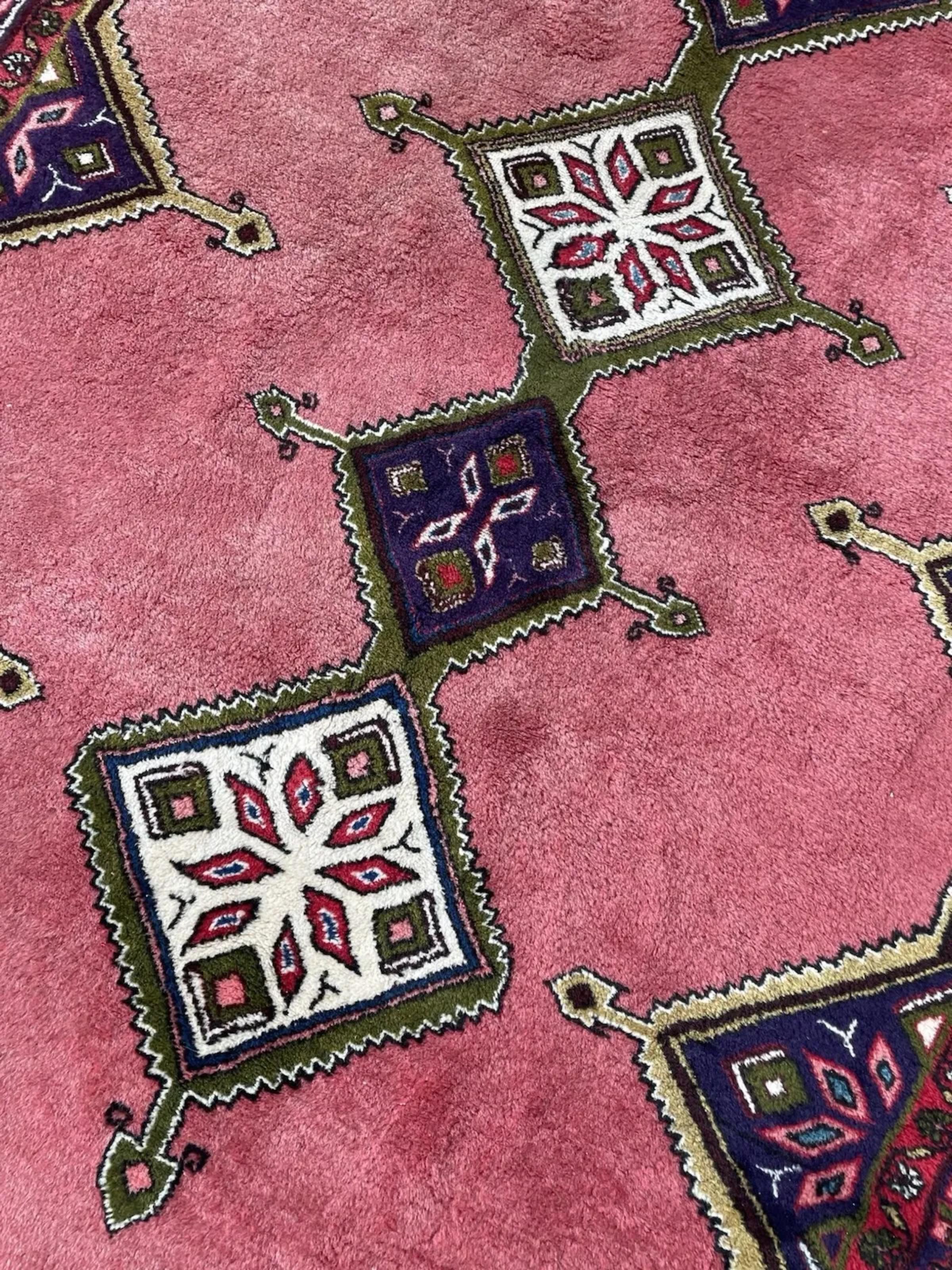 Alfombra persa hamadán vintage hecha a mano de 1,5 x 2,5 m, años 50 - 1N110 Lana en venta