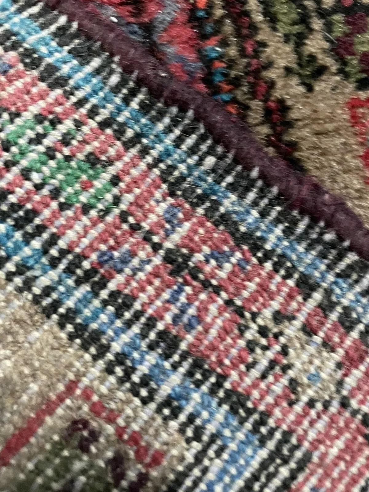 Tapis de couloir persan Hamadan vintage fait à la main 2,4' x 10,9', 1970 - 1N65 en vente 4