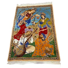 Handmade Used Persian Isfahan Rug 3
 x 4
, 1960s - 2B106