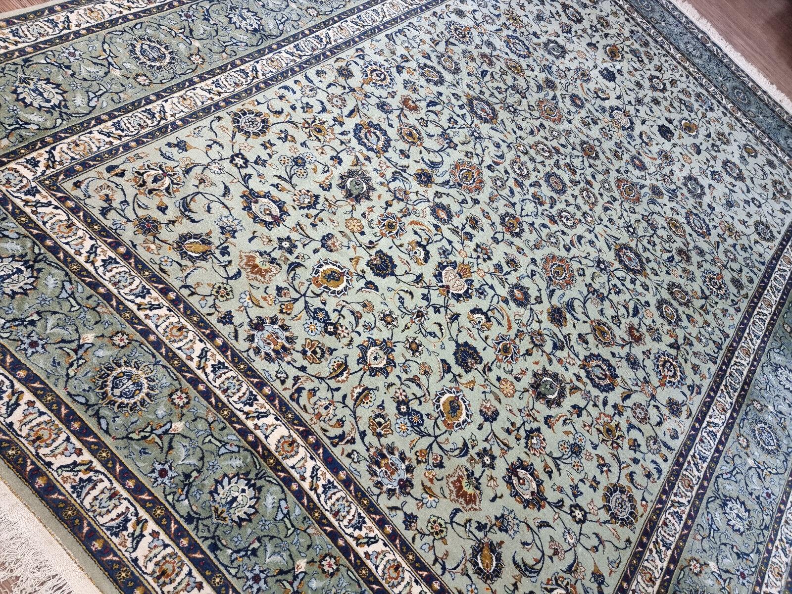 Handgefertigter alter persischer Kashan Teppich 9.8' x 11.5' 1970er Jahre - 1D204 im Angebot 5