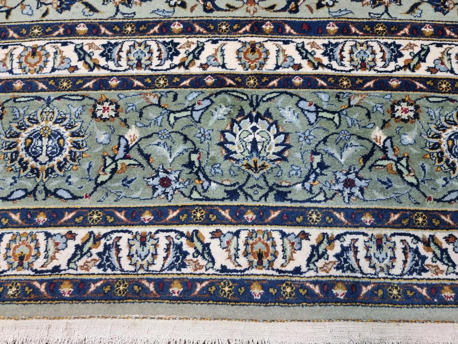 Handgefertigter alter persischer Kashan Teppich 9.8' x 11.5' 1970er Jahre - 1D204 im Angebot 1