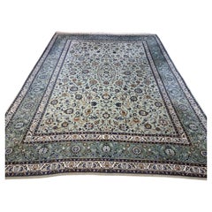 Tapis vintage persan Kashan fait main 9.8' x 11.5' 1970 - 1D204