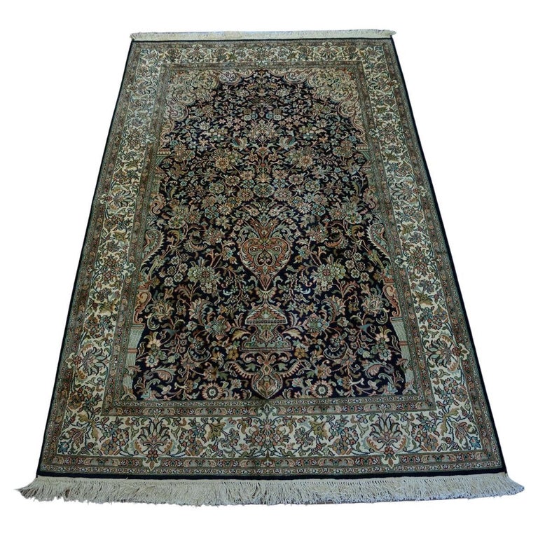 Kashmir Silk Rug 100 For On 1stdibs Kashmiri Carpet Rugs