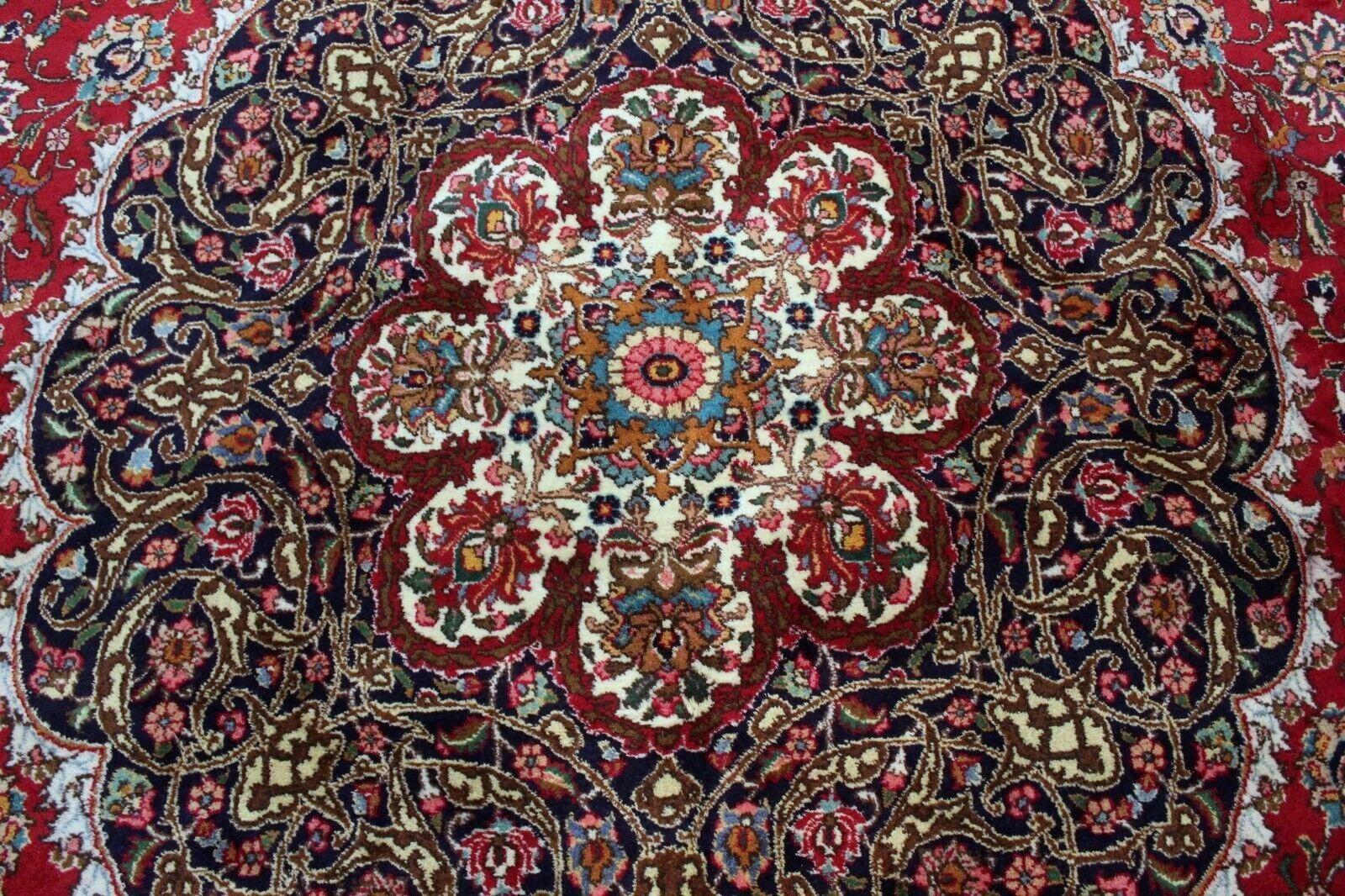 Alfombra persa kazvin vintage hecha a mano 12,4' x 20,8, años 70 - 1K05 en venta 5