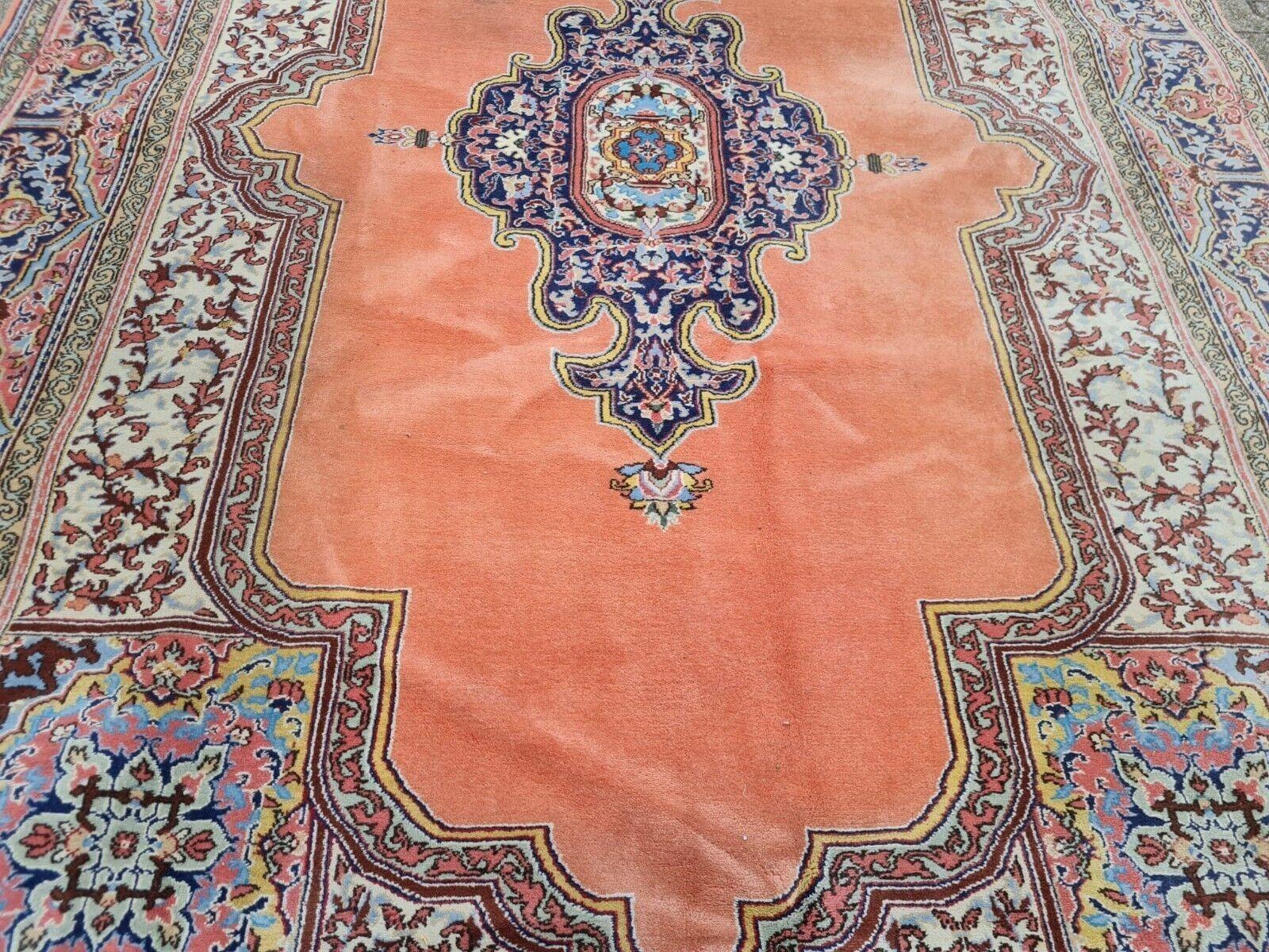 Handgefertigter Vintage Persischer Kerman Teppich 6.8' x 10.9' (206 x 332 cm), 1950er Jahre - 2K07 (Deutsch) im Angebot