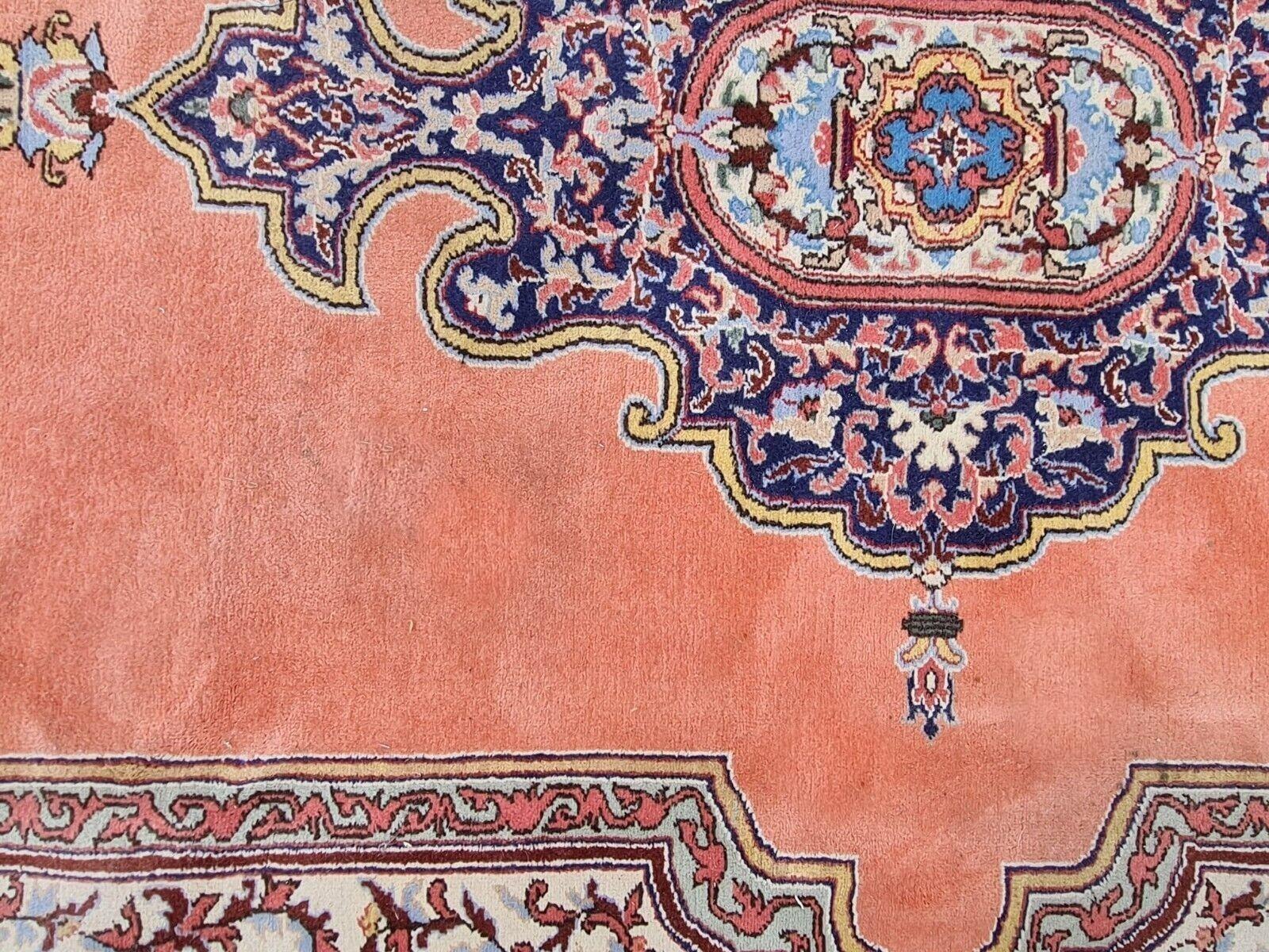 Handgefertigter Vintage Persischer Kerman Teppich 6.8' x 10.9' (206 x 332 cm), 1950er Jahre - 2K07 im Zustand „Gut“ im Angebot in Bordeaux, FR