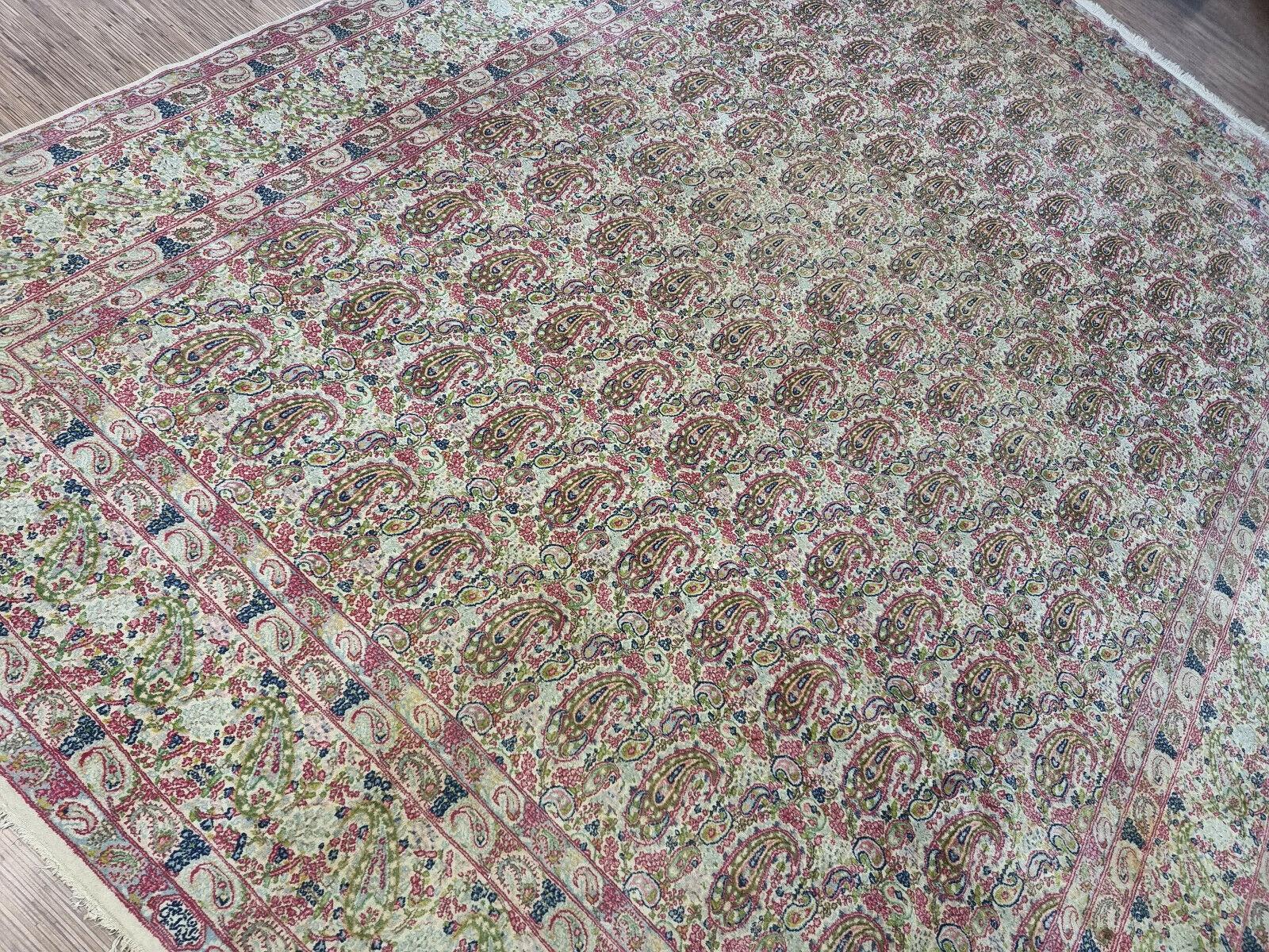 Handgefertigter persischer Kerman-Teppich im Vintage-Stil 9,8' x 13' 1930er Jahre - 1D175 im Angebot 6