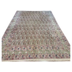 Tapis persan Kerman vintage fait à la main 9,8' x 13' 1930 - 1D175