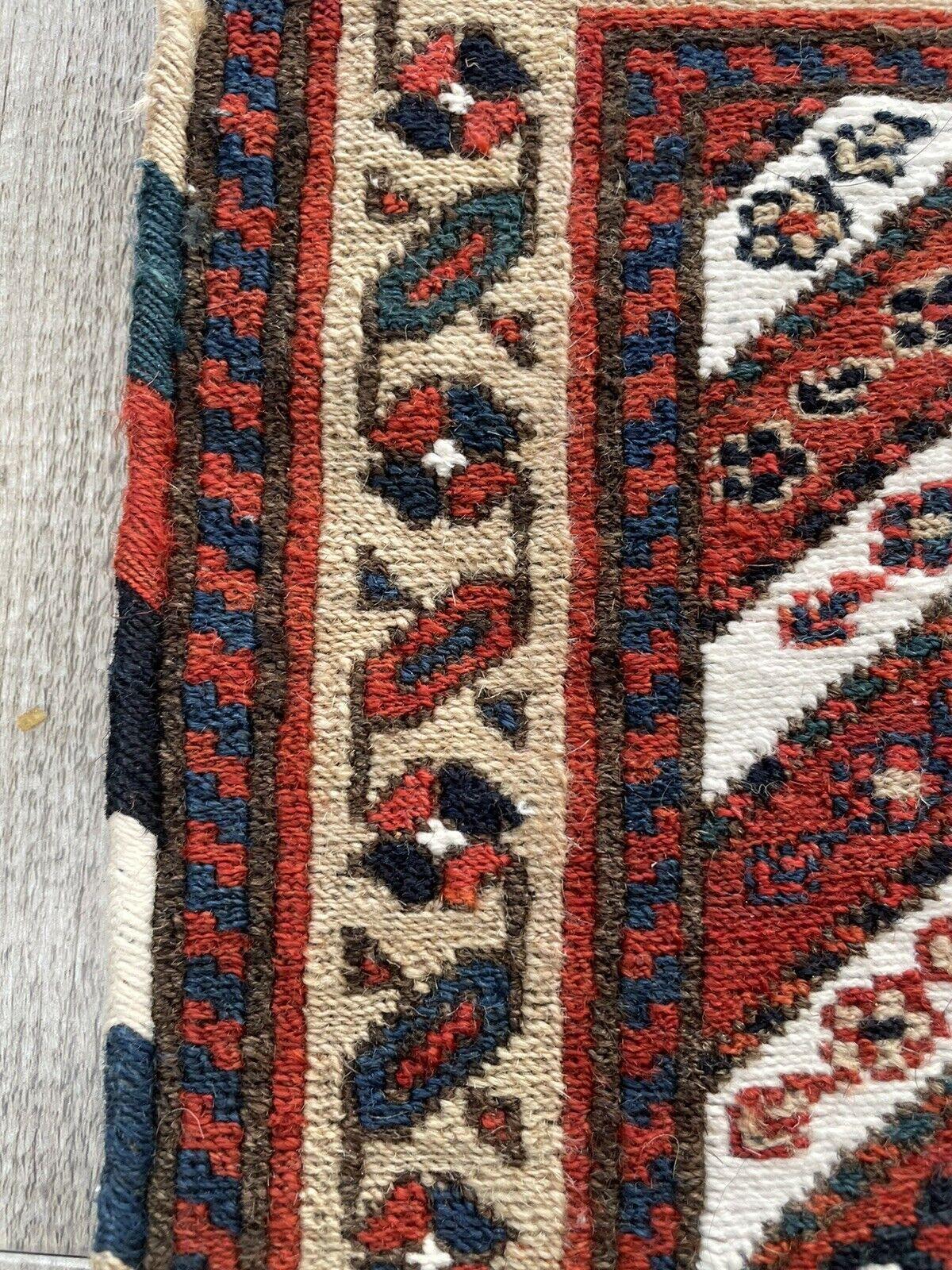Milieu du XXe siècle Sac à sel persan kurde vintage fait à la main 10