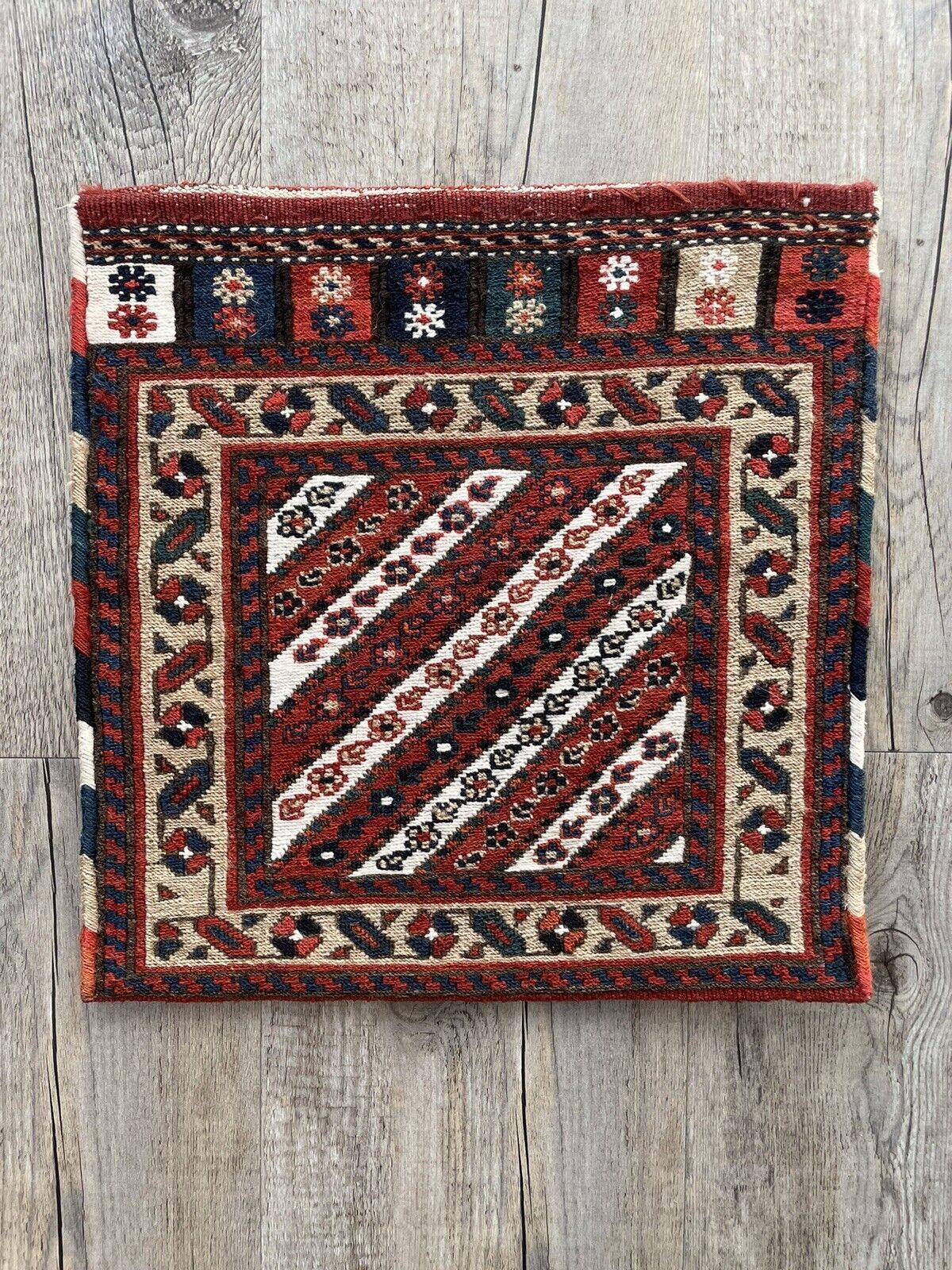 Handmade Vintage Persian Kurdish Salt Bag 10