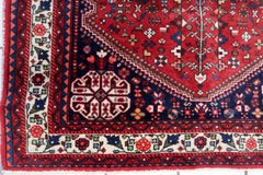 Handmade Vintage Persian Malayer Rug 3.4' x 4.9' (106cm x 151cm), 1970s - 1C1111